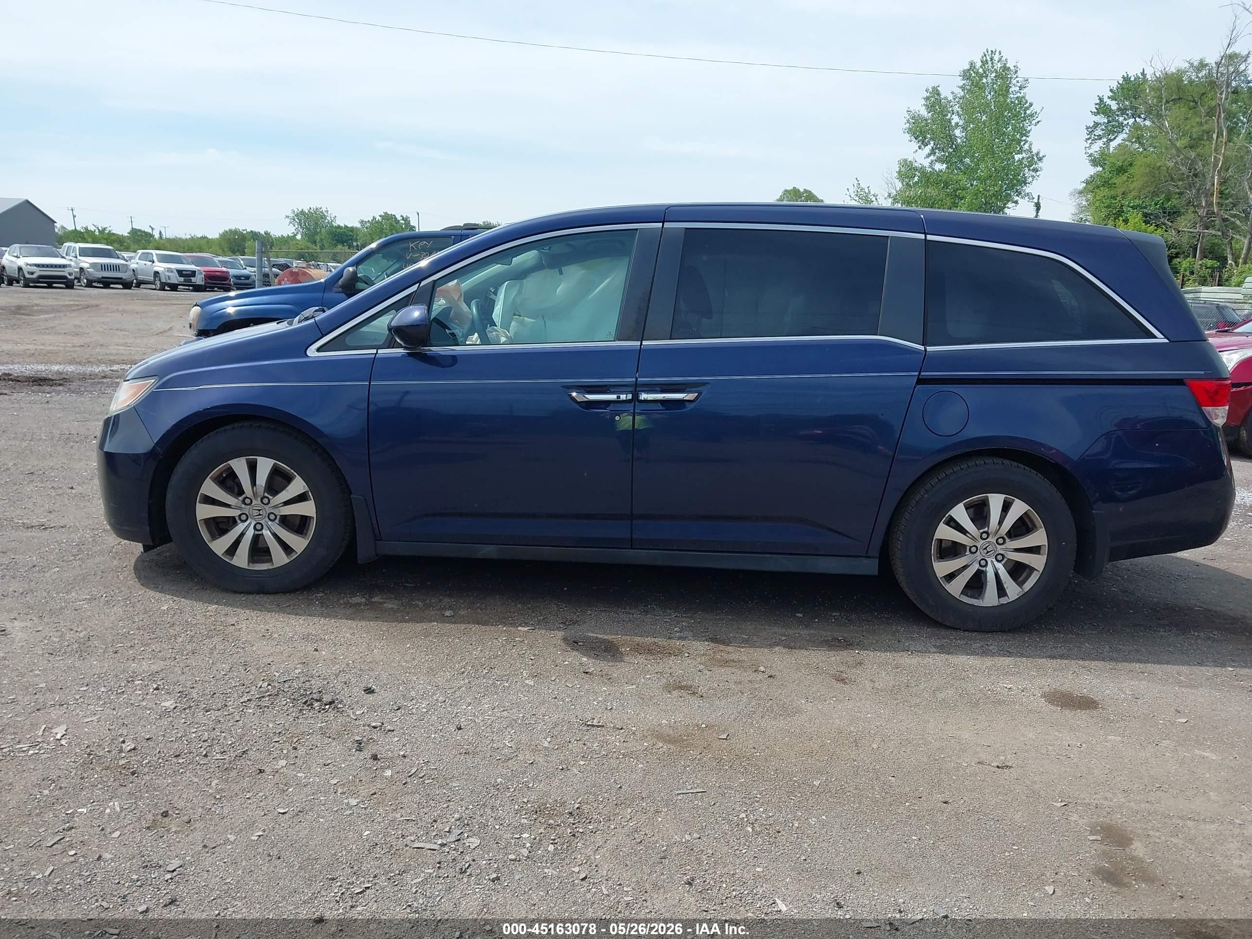 2014 Honda Odyssey Ex Navy vin: 5FNRL5H47EB097578