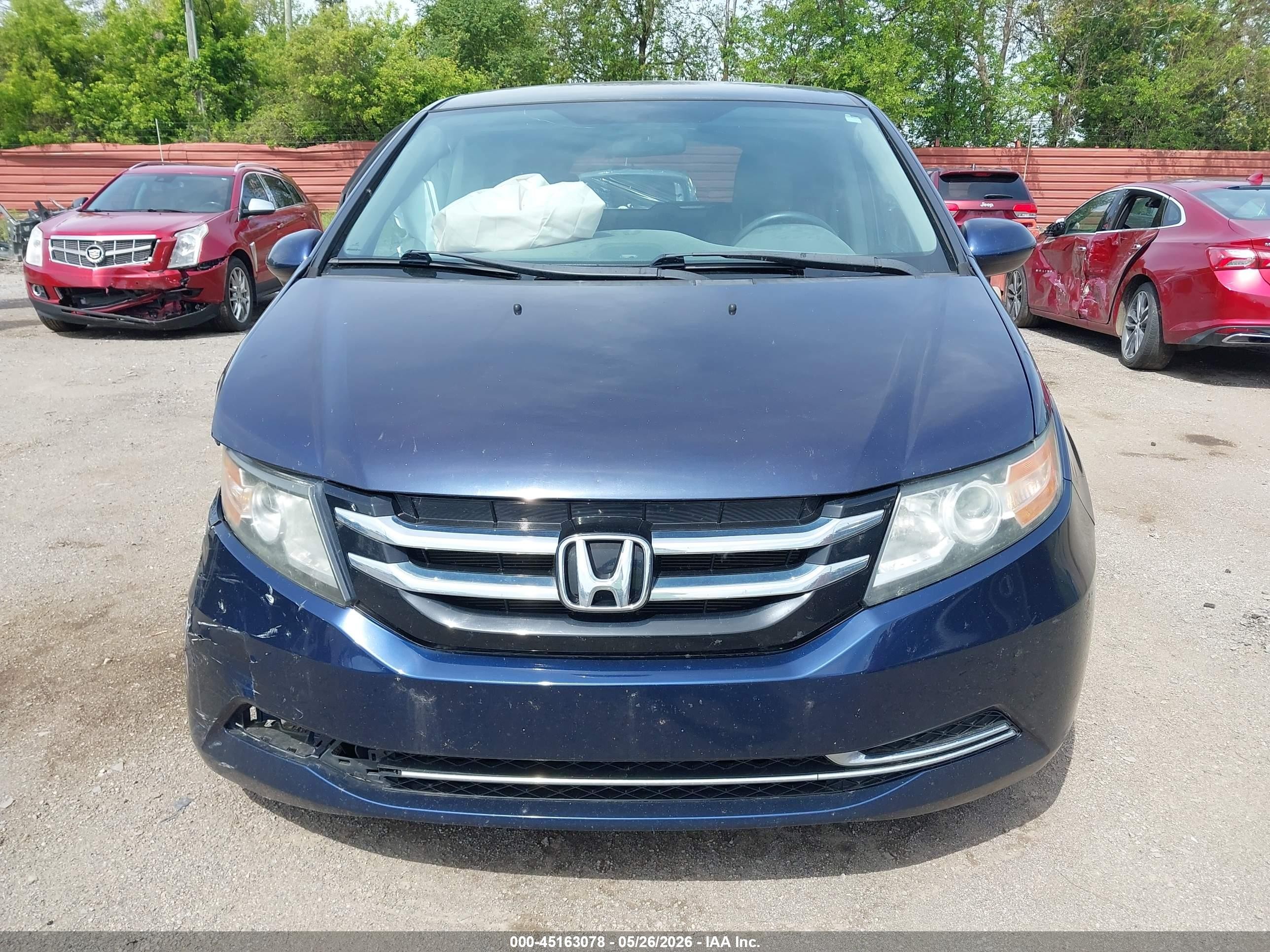 2014 Honda Odyssey Ex Navy vin: 5FNRL5H47EB097578