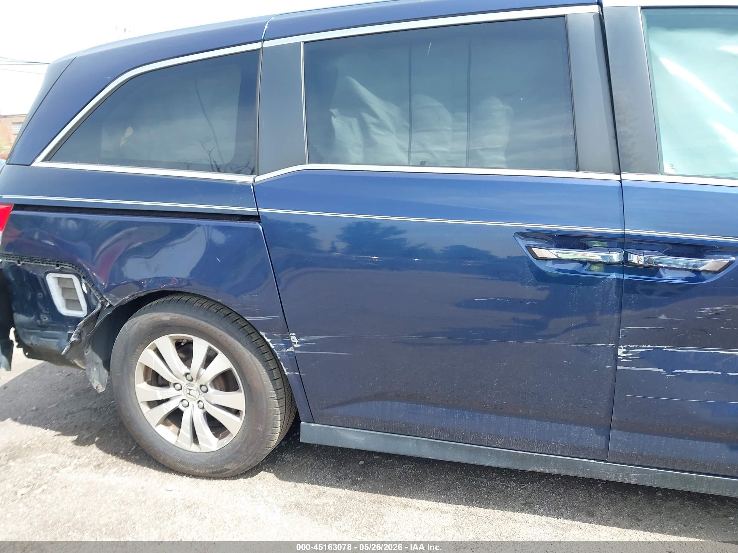 2014 Honda Odyssey Ex Navy vin: 5FNRL5H47EB097578