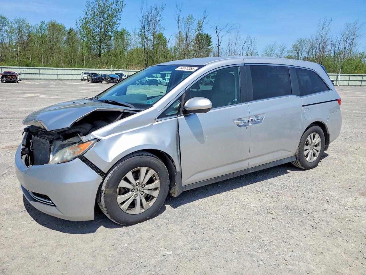 2014 Honda Odyssey Ex Silver vin: 5FNRL5H47EB100141