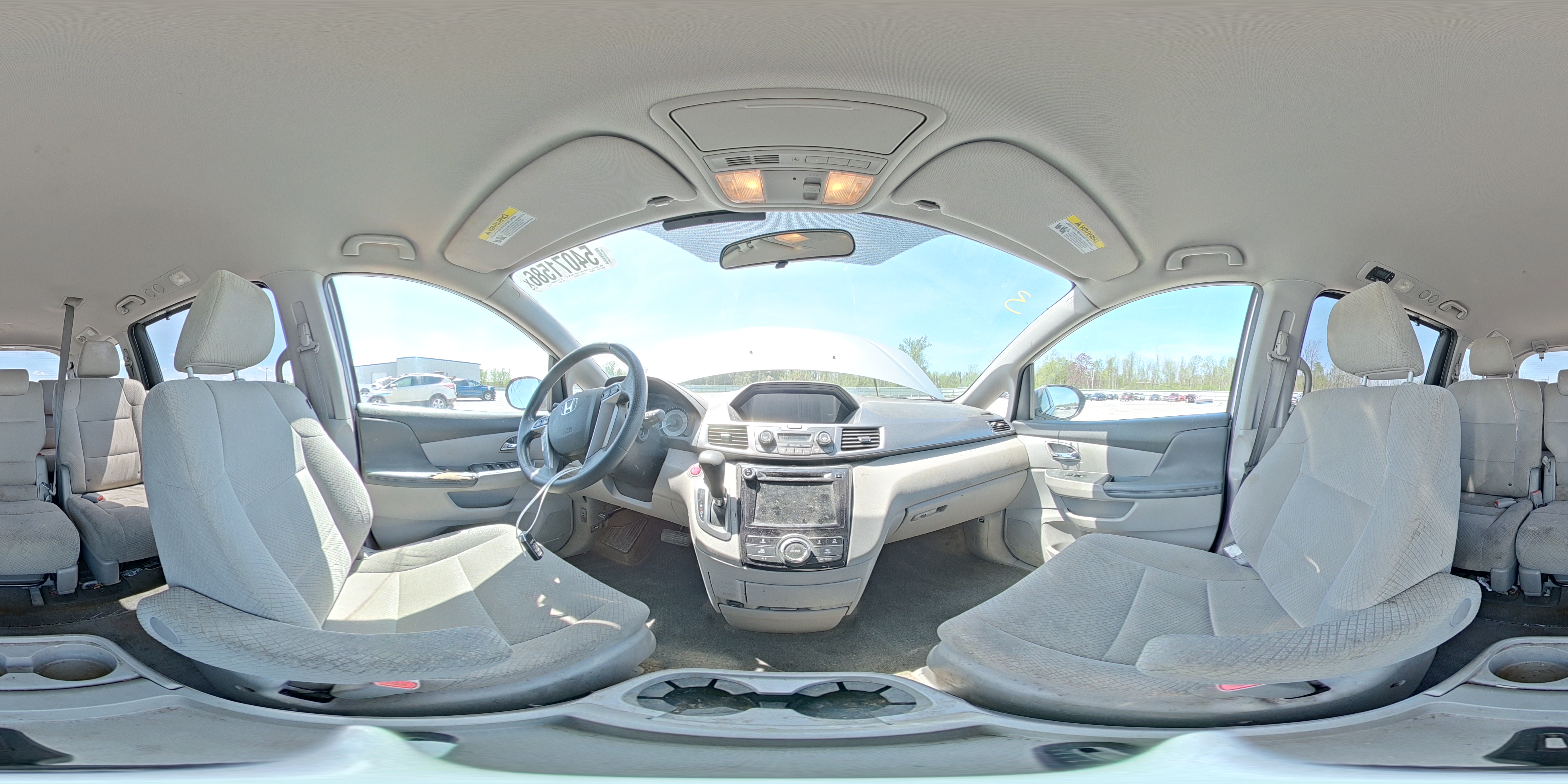 2014 Honda Odyssey Ex Silver vin: 5FNRL5H47EB100141