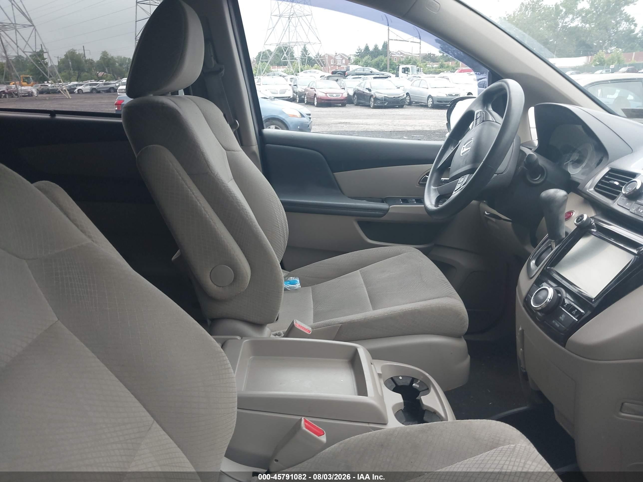 2014 Honda Odyssey Ex Burgundy vin: 5FNRL5H47EB114265
