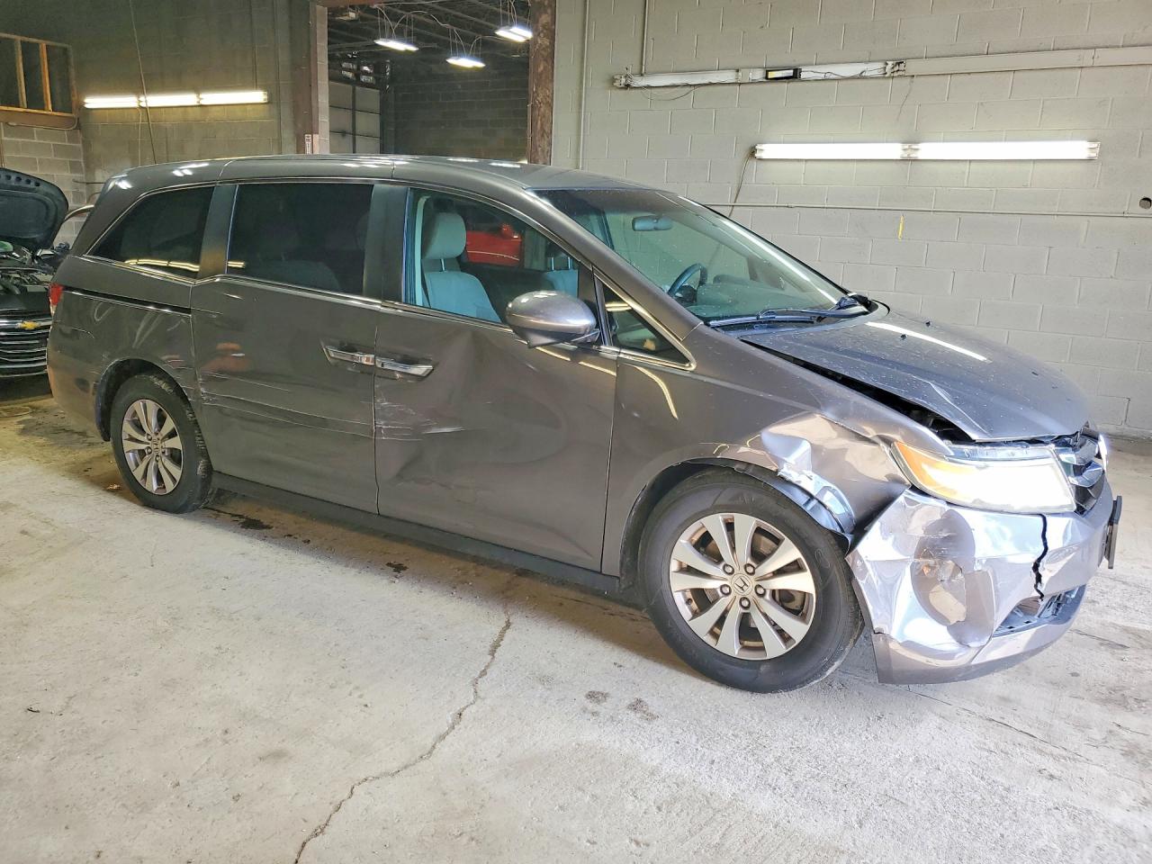 2014 Honda Odyssey Ex Gray vin: 5FNRL5H47EB125766
