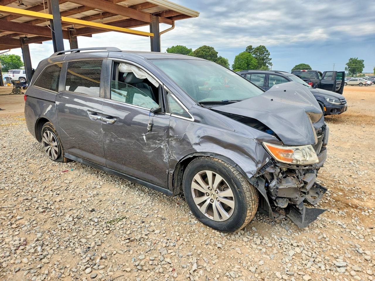 2014 Honda Odyssey Ex Gray vin: 5FNRL5H47EB126660