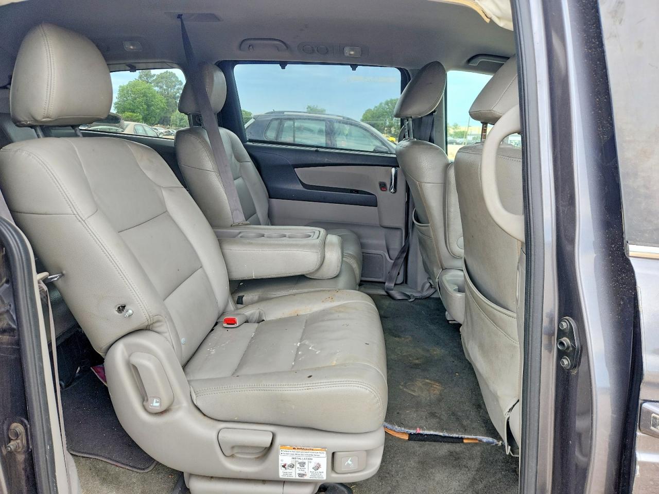 2014 Honda Odyssey Ex Gray vin: 5FNRL5H47EB126660