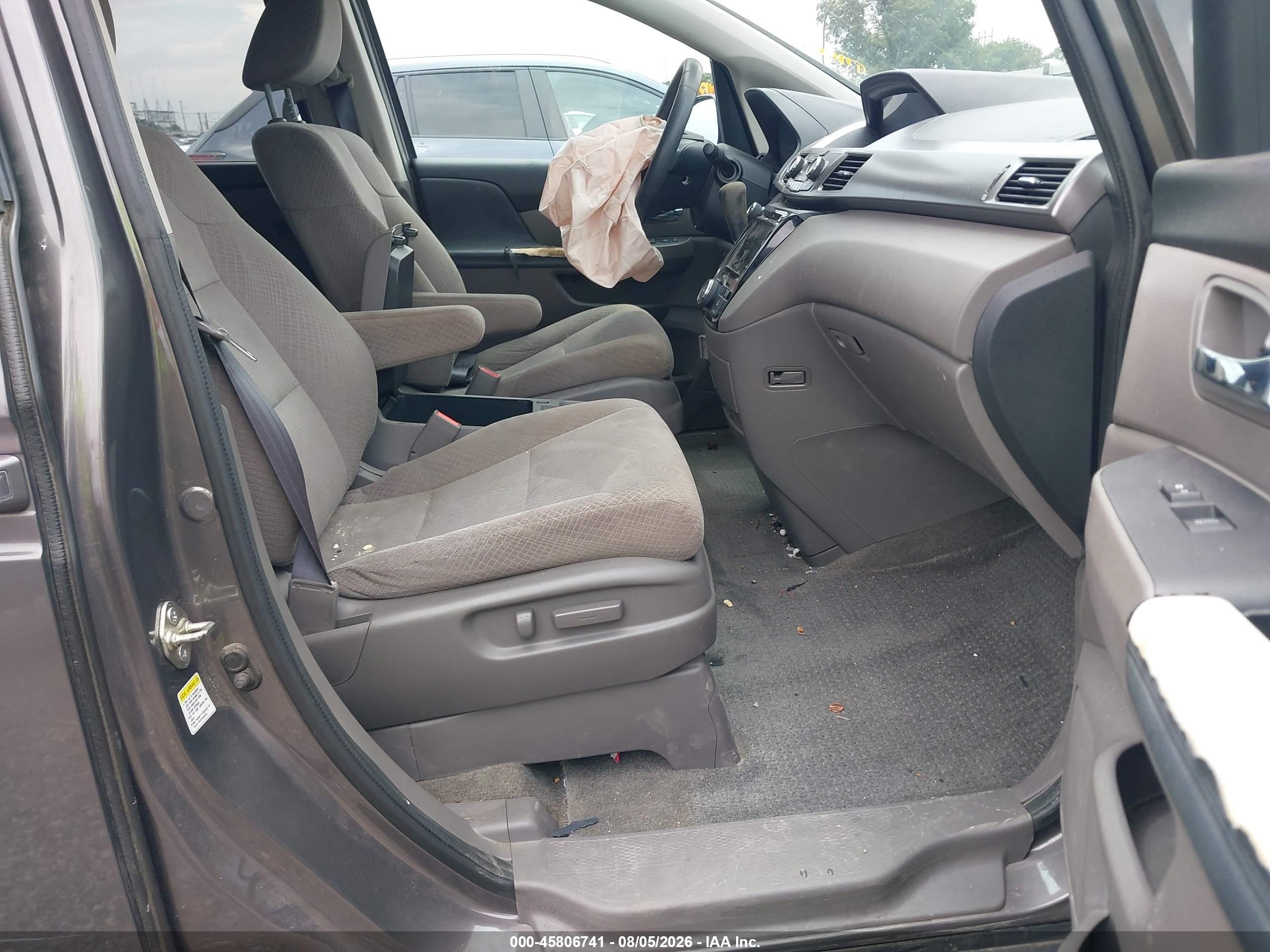 2015 Honda Odyssey Ex Gray vin: 5FNRL5H47FB019481