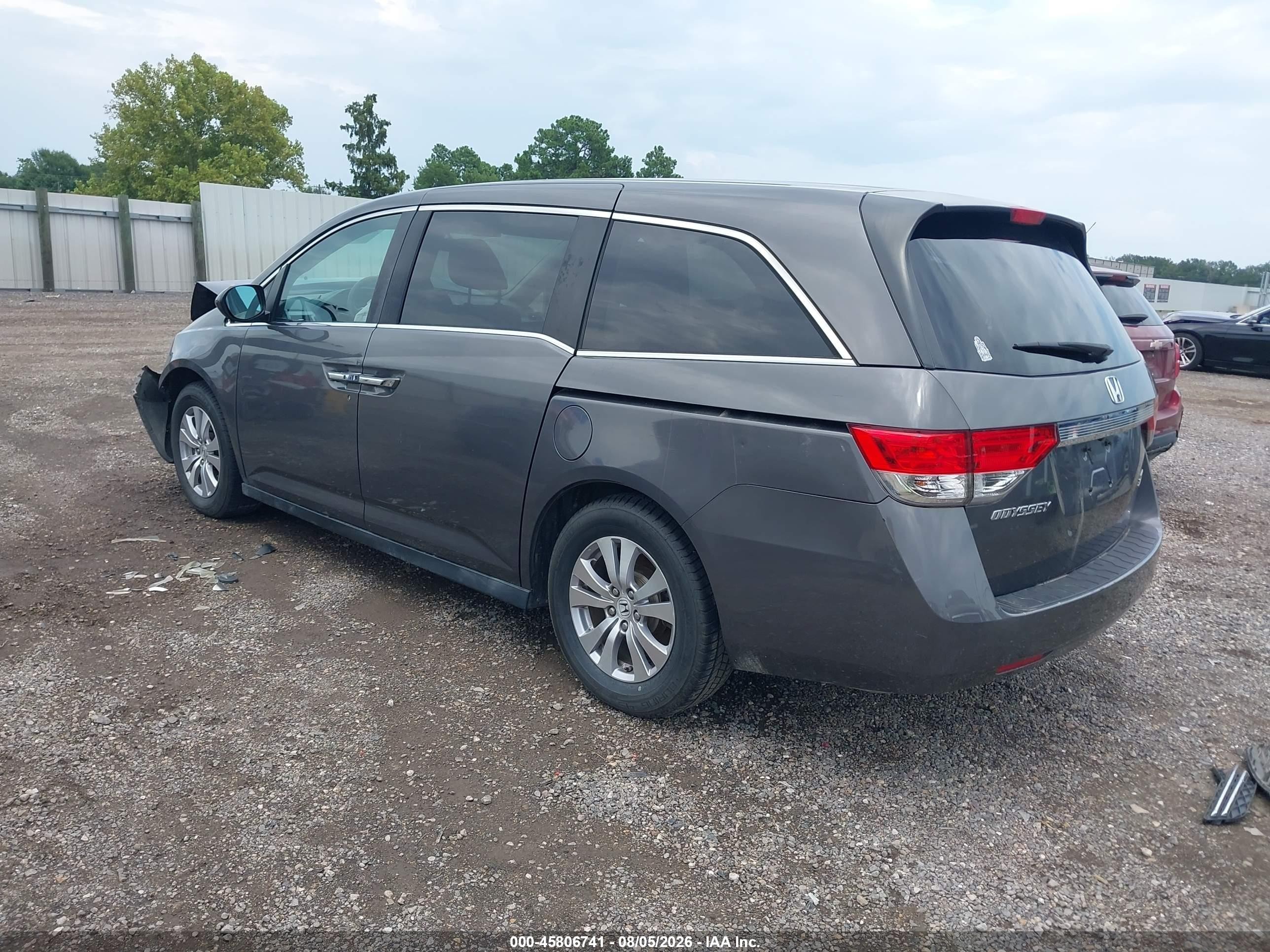 2015 Honda Odyssey Ex Gray vin: 5FNRL5H47FB019481