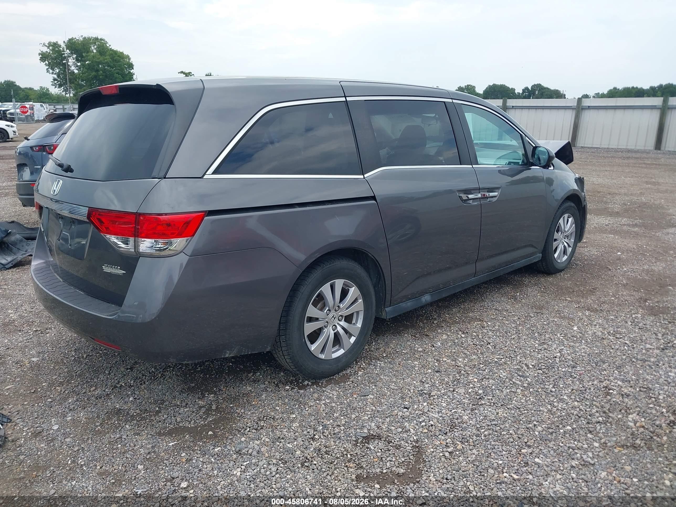 2015 Honda Odyssey Ex Gray vin: 5FNRL5H47FB019481