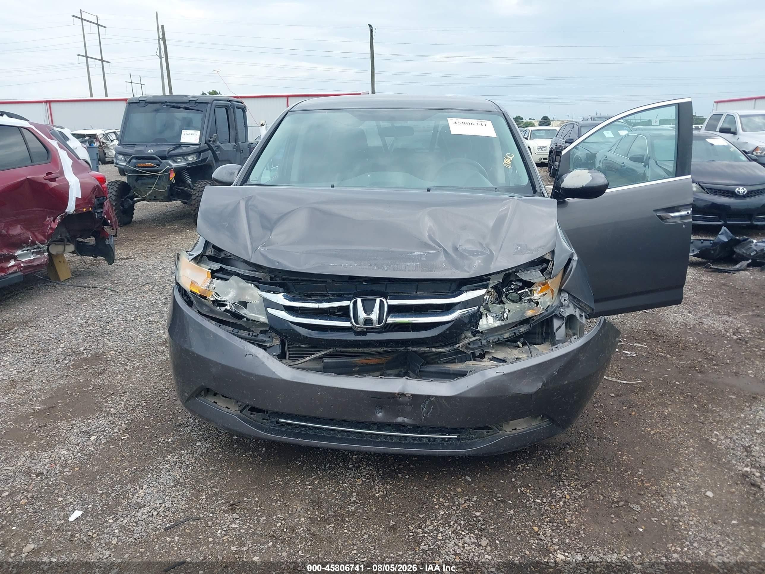 2015 Honda Odyssey Ex Gray vin: 5FNRL5H47FB019481