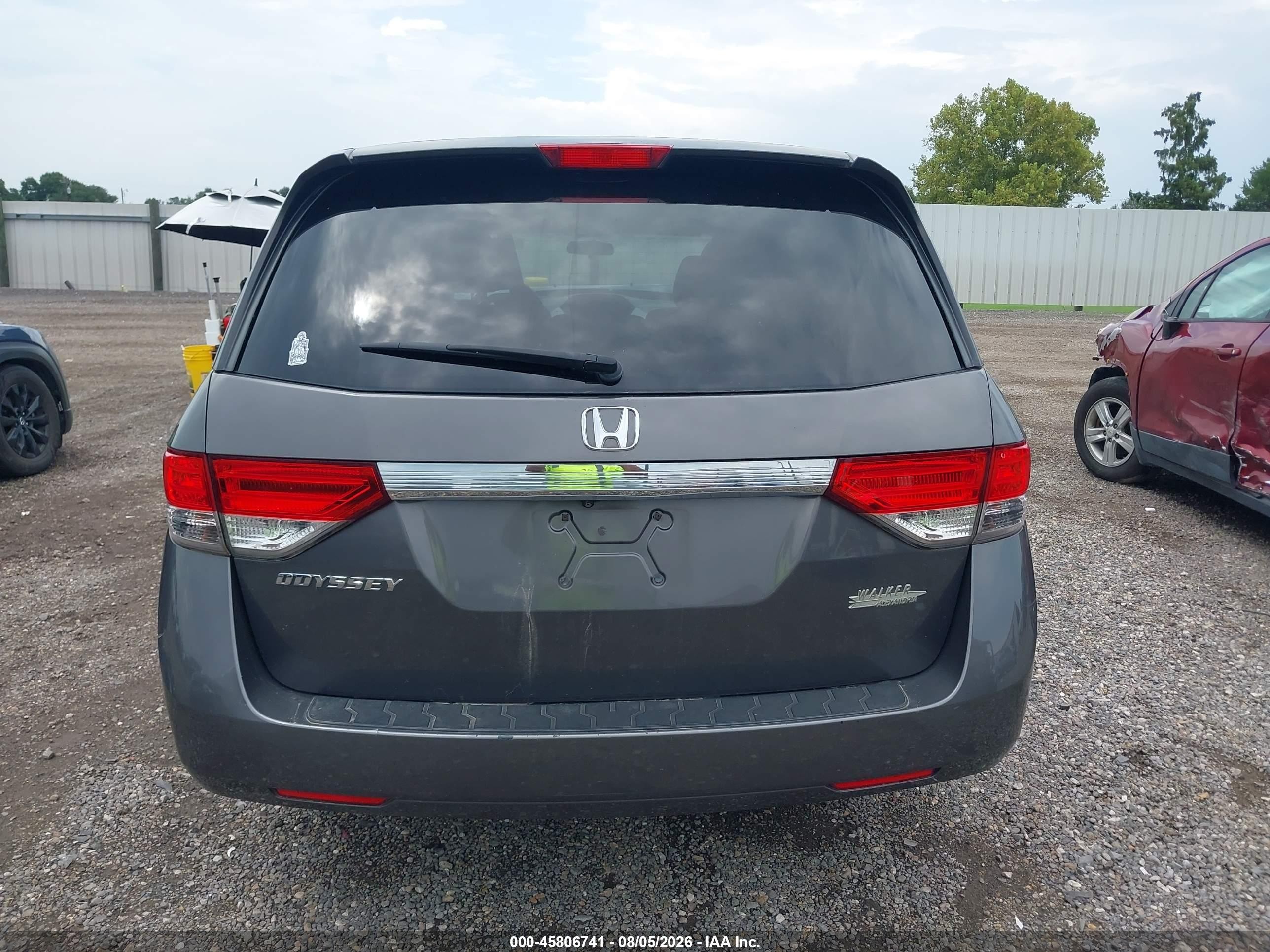 2015 Honda Odyssey Ex Gray vin: 5FNRL5H47FB019481