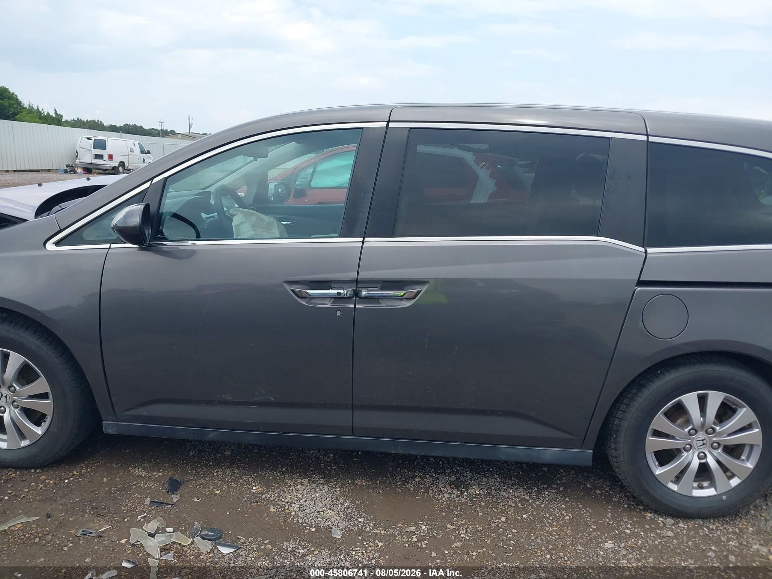 2015 Honda Odyssey Ex Gray vin: 5FNRL5H47FB019481