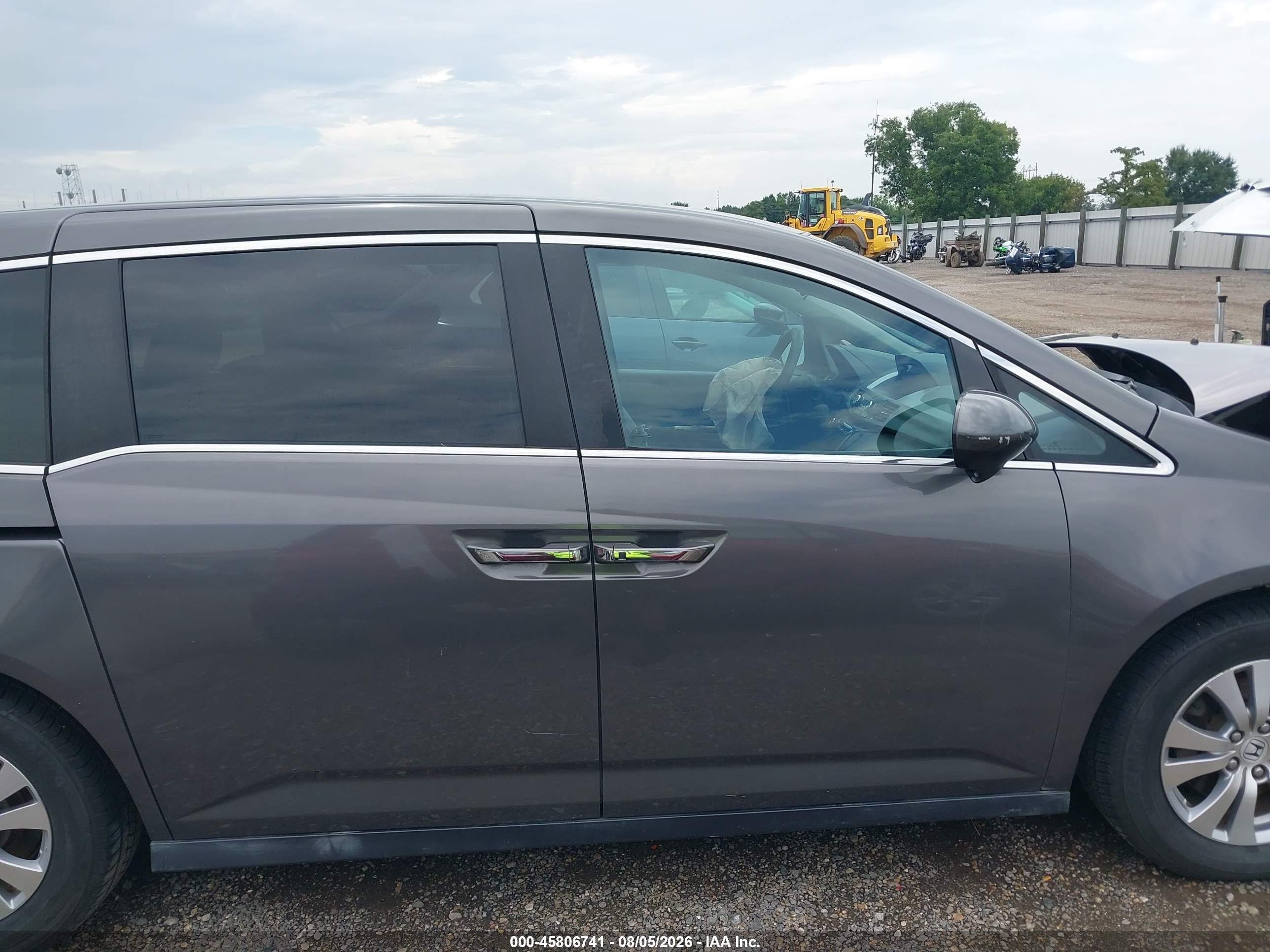 2015 Honda Odyssey Ex Gray vin: 5FNRL5H47FB019481