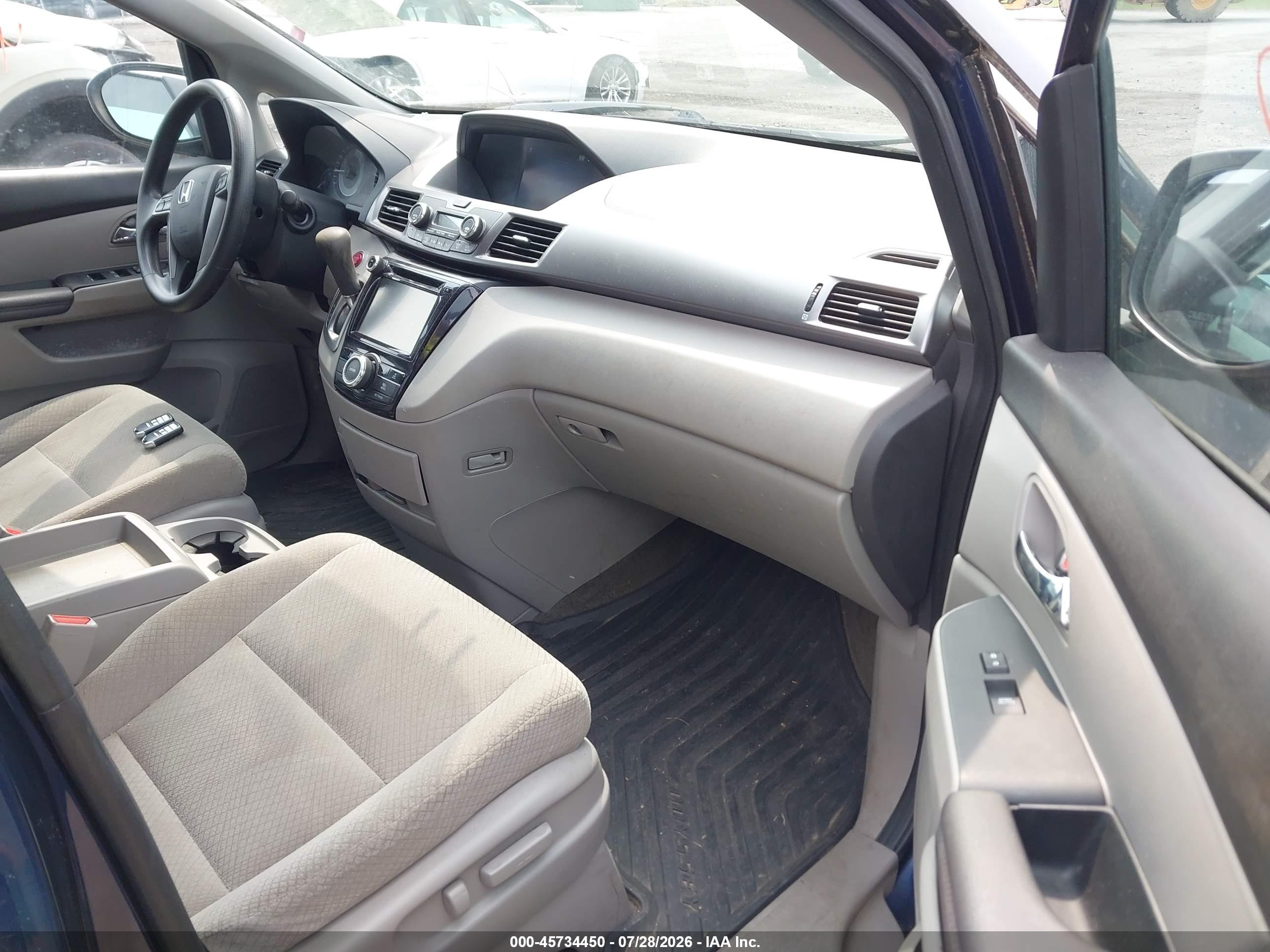 2015 Honda Odyssey Ex Blue vin: 5FNRL5H47FB040251