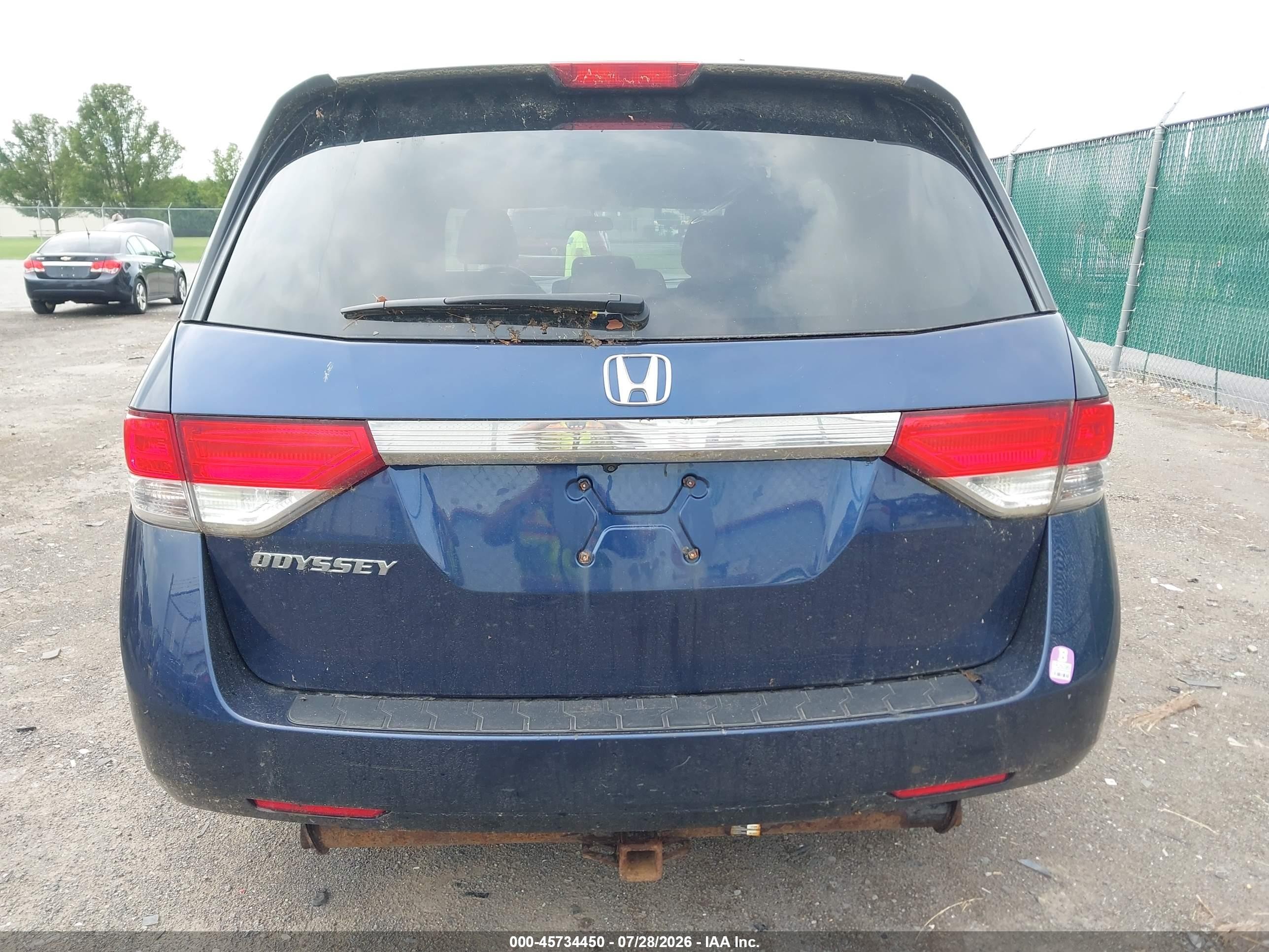 2015 Honda Odyssey Ex Blue vin: 5FNRL5H47FB040251