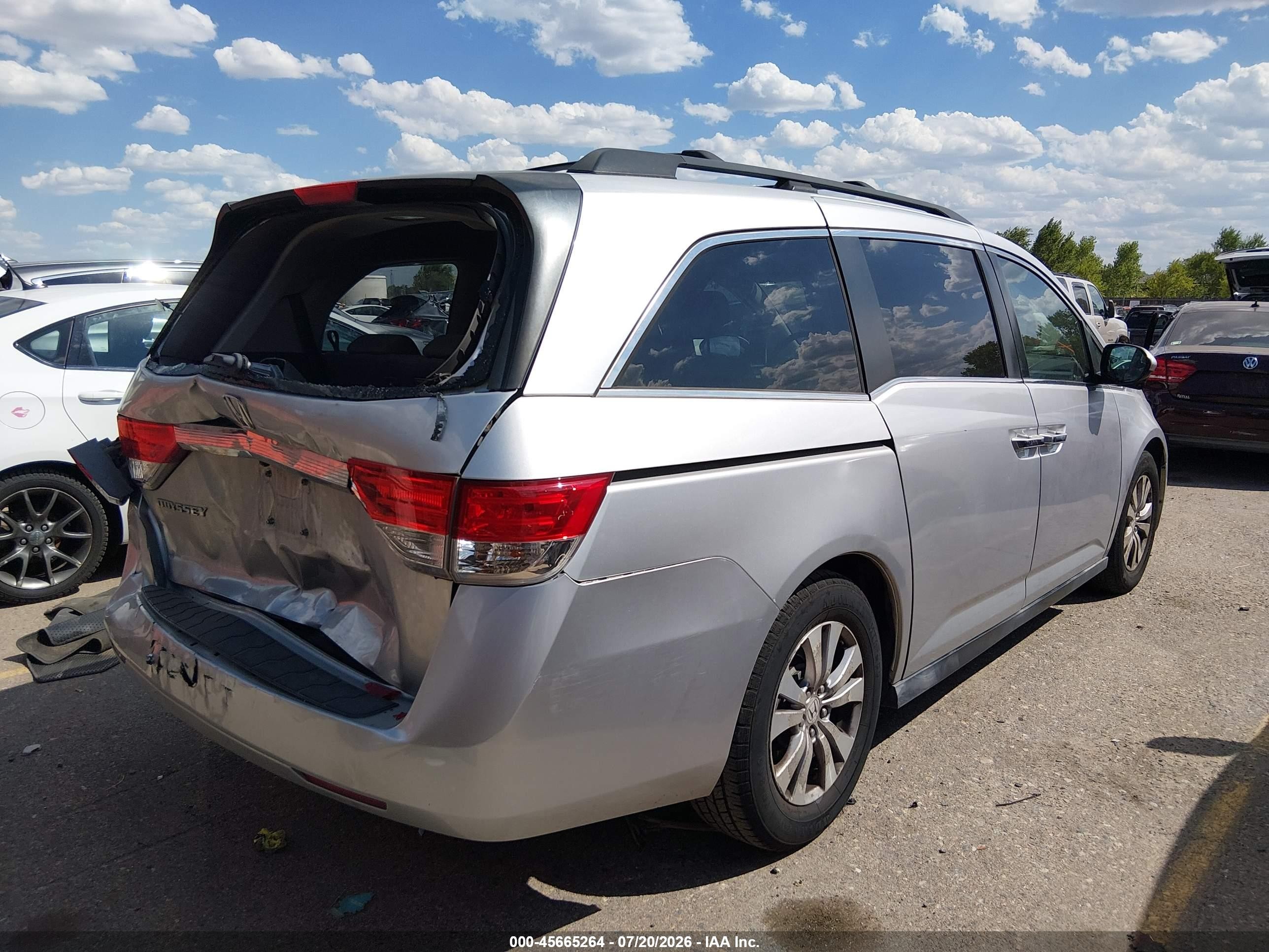 2015 Honda Odyssey Ex Silver vin: 5FNRL5H47FB109178
