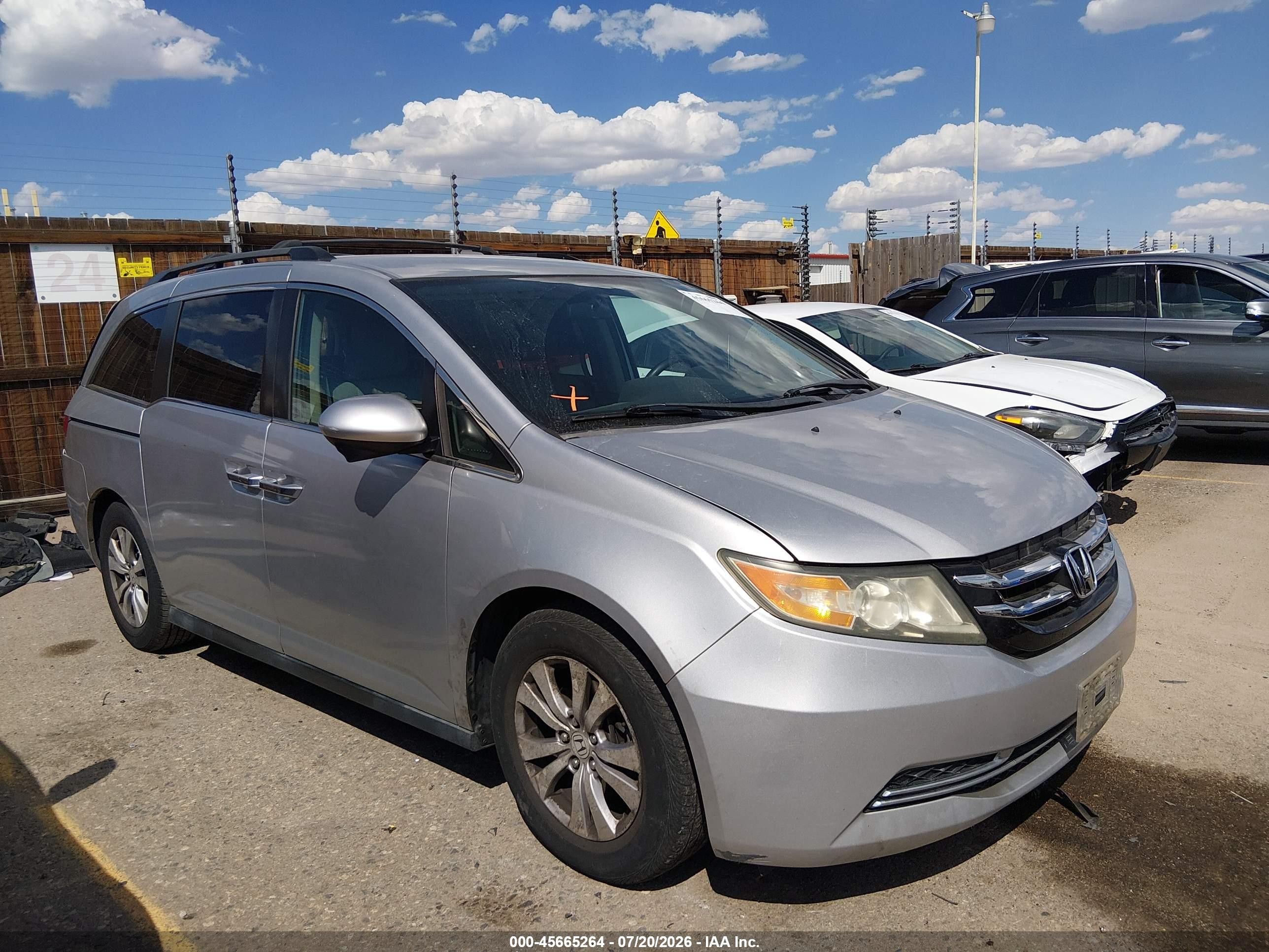 2015 Honda Odyssey Ex Silver vin: 5FNRL5H47FB109178