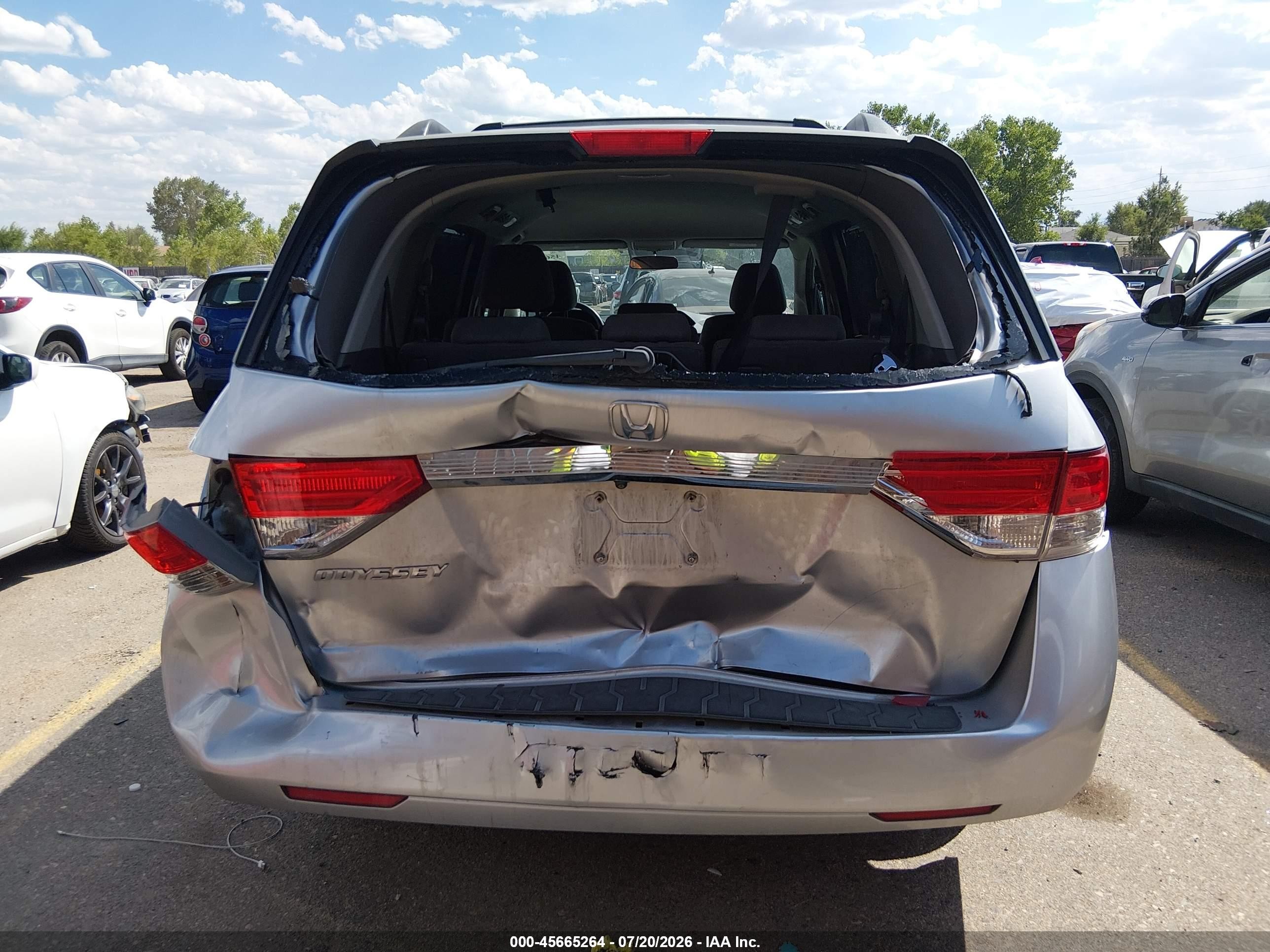2015 Honda Odyssey Ex Silver vin: 5FNRL5H47FB109178