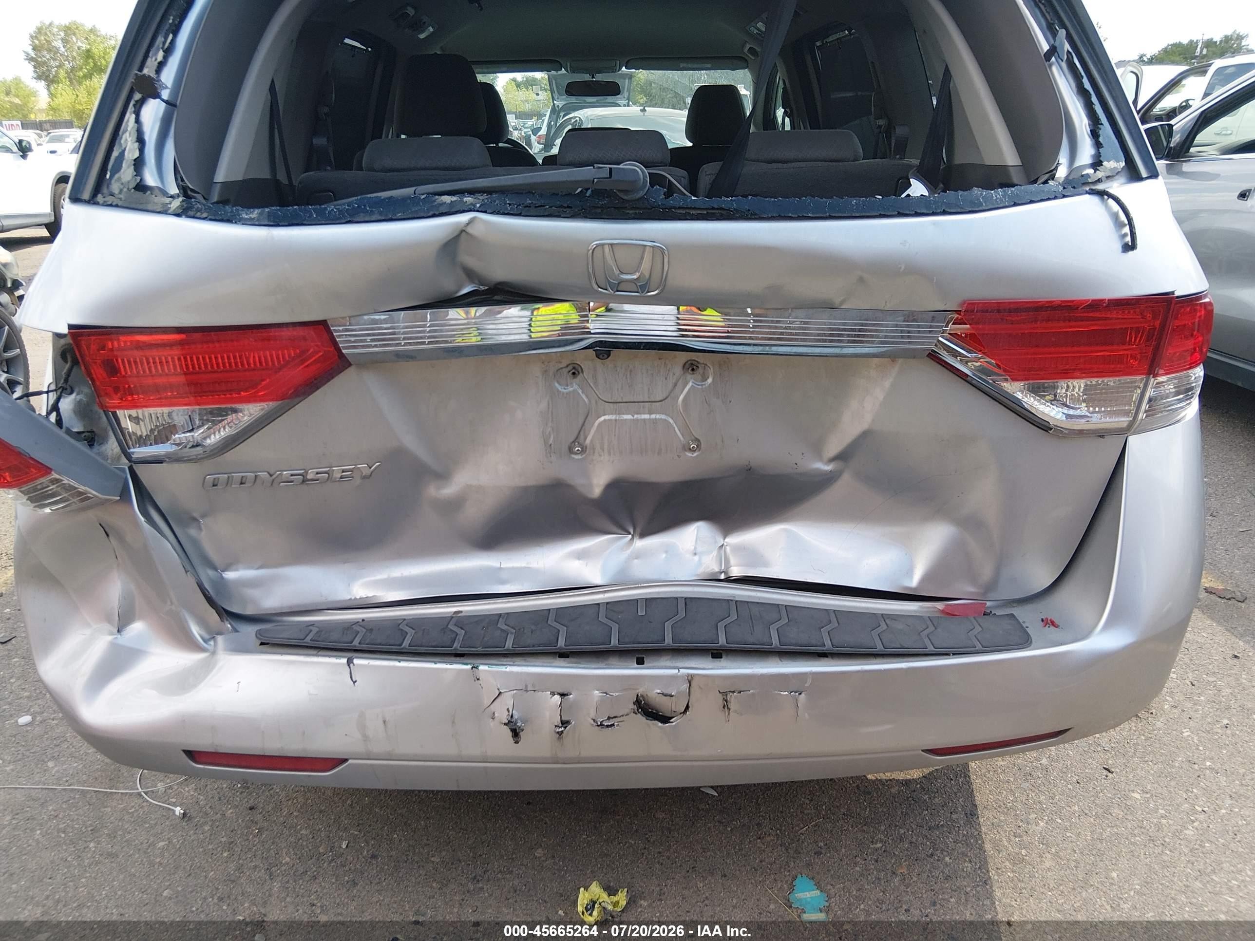 2015 Honda Odyssey Ex Silver vin: 5FNRL5H47FB109178