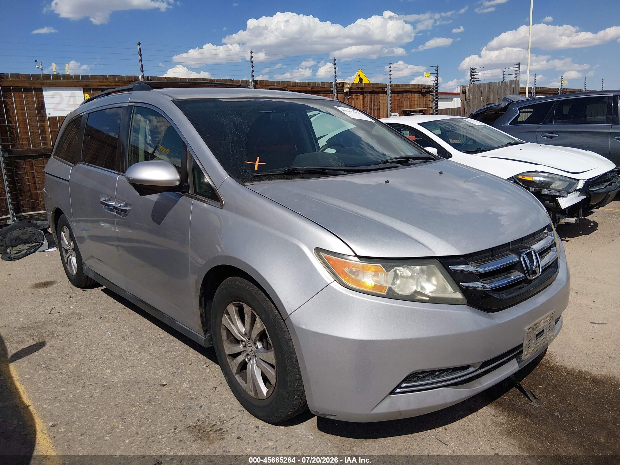 2015 Honda Odyssey Ex Silver vin: 5FNRL5H47FB109178