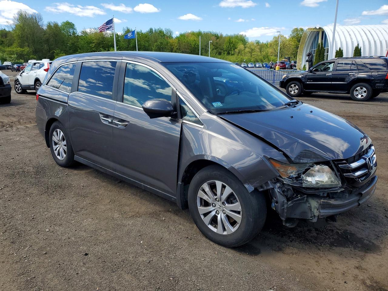 2015 Honda Odyssey Ex Brown vin: 5FNRL5H47FB119306
