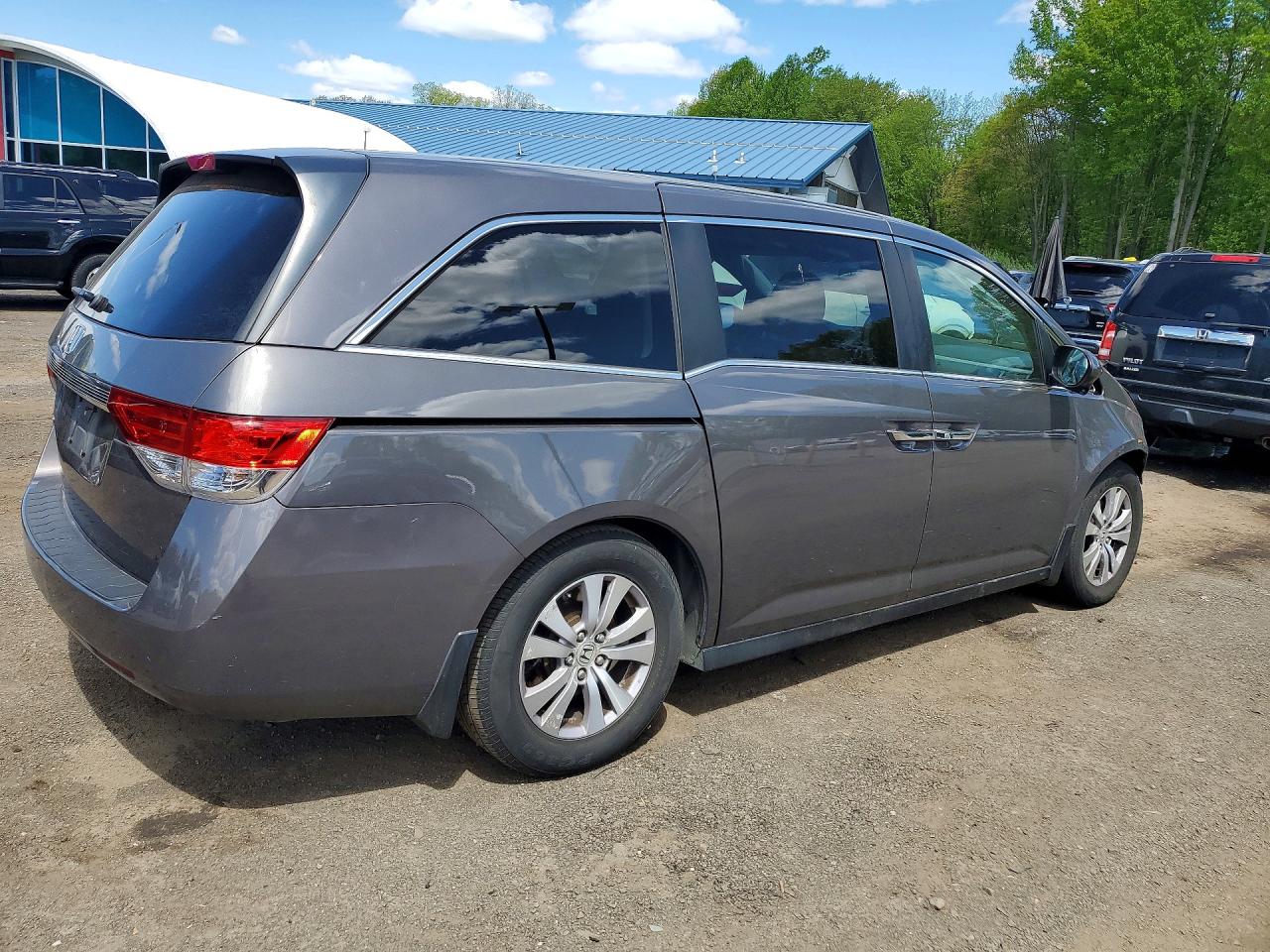 2015 Honda Odyssey Ex Brown vin: 5FNRL5H47FB119306
