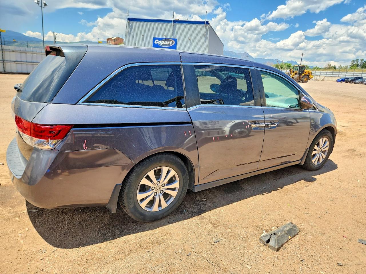 2015 Honda Odyssey Ex Gray vin: 5FNRL5H47FB121556