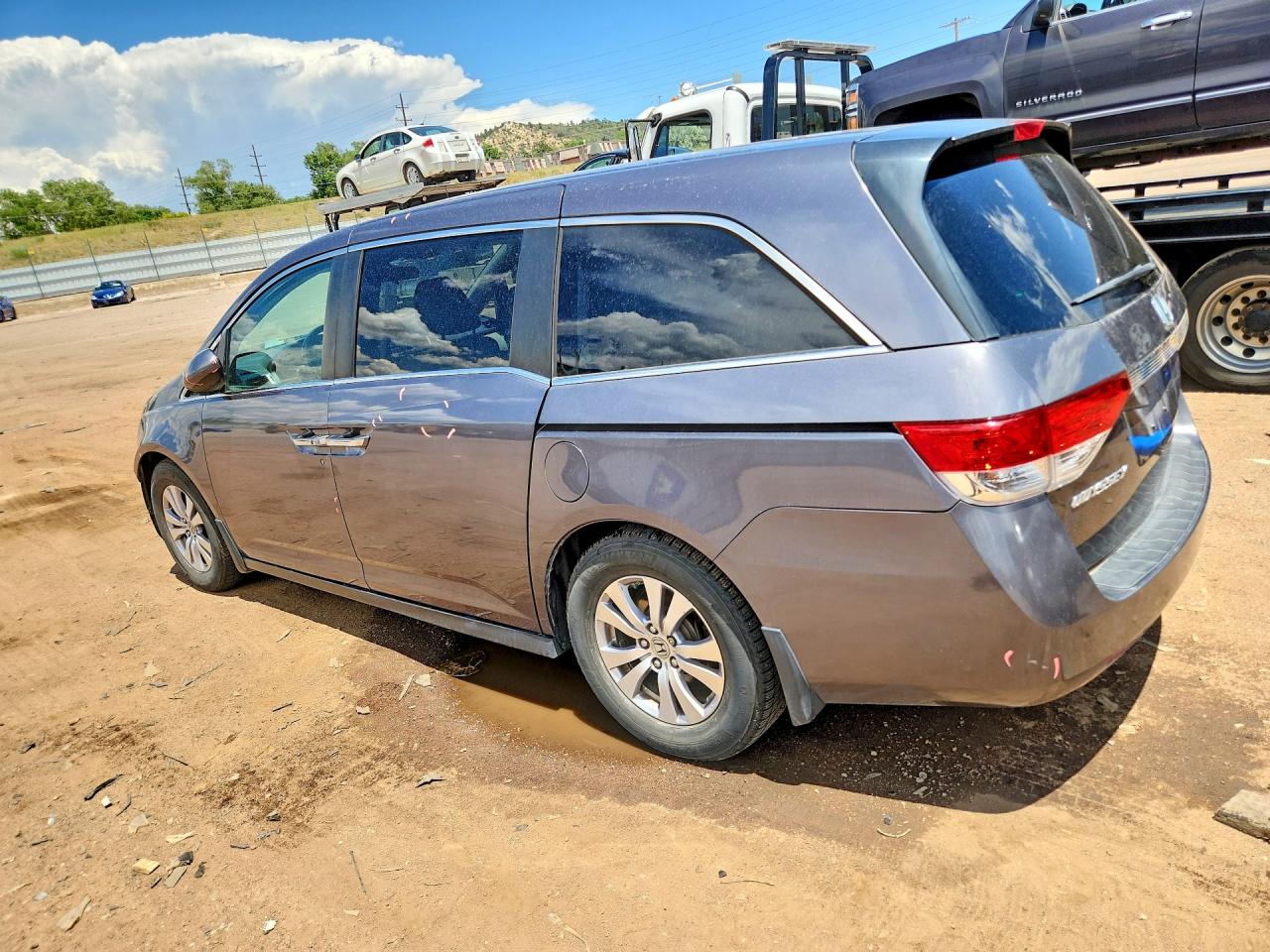 2015 Honda Odyssey Ex Gray vin: 5FNRL5H47FB121556