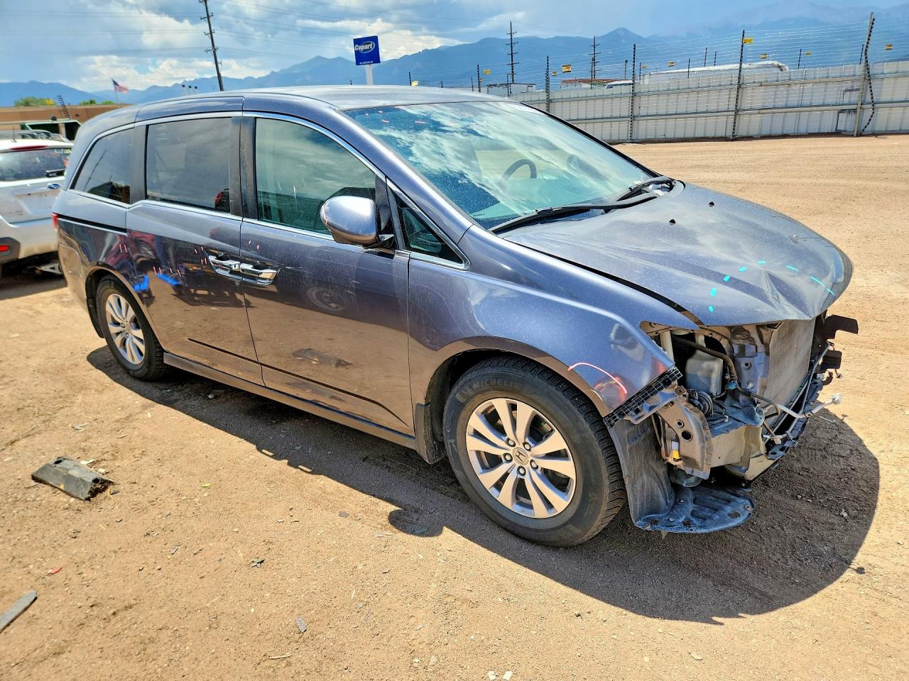 2015 Honda Odyssey Ex Gray vin: 5FNRL5H47FB121556