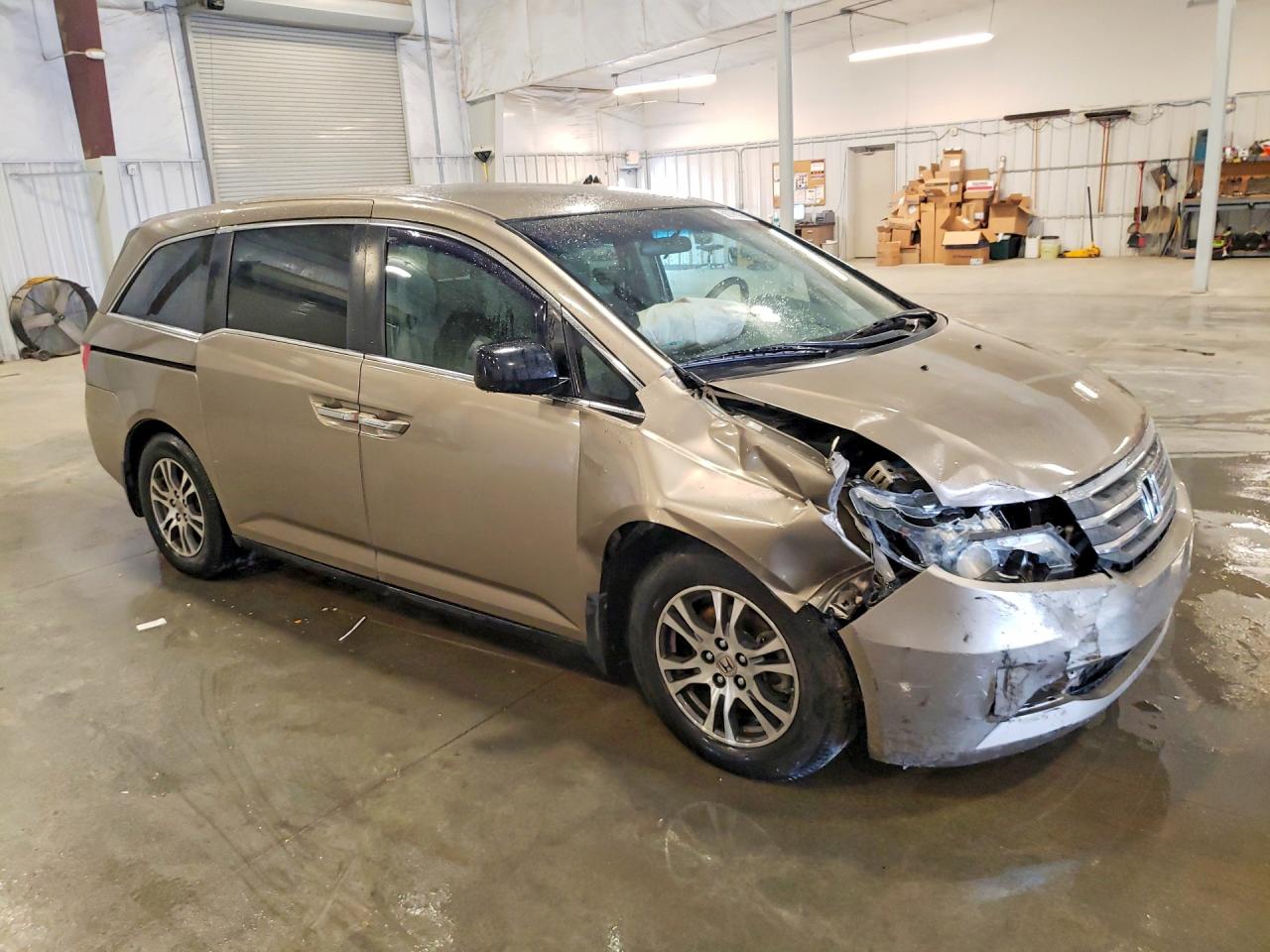 2011 Honda Odyssey Ex Tan vin: 5FNRL5H48BB030418