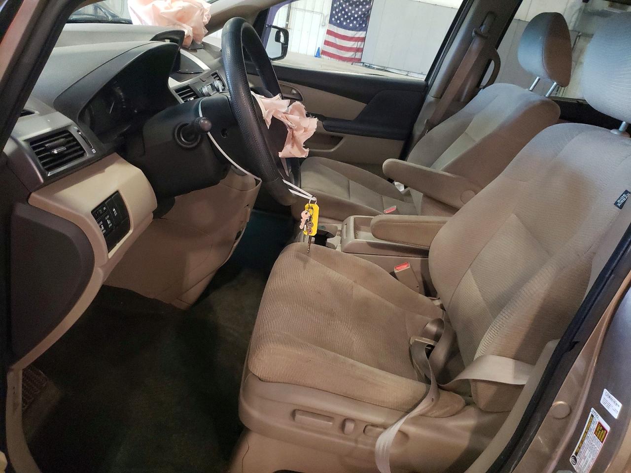 2011 Honda Odyssey Ex Tan vin: 5FNRL5H48BB030418