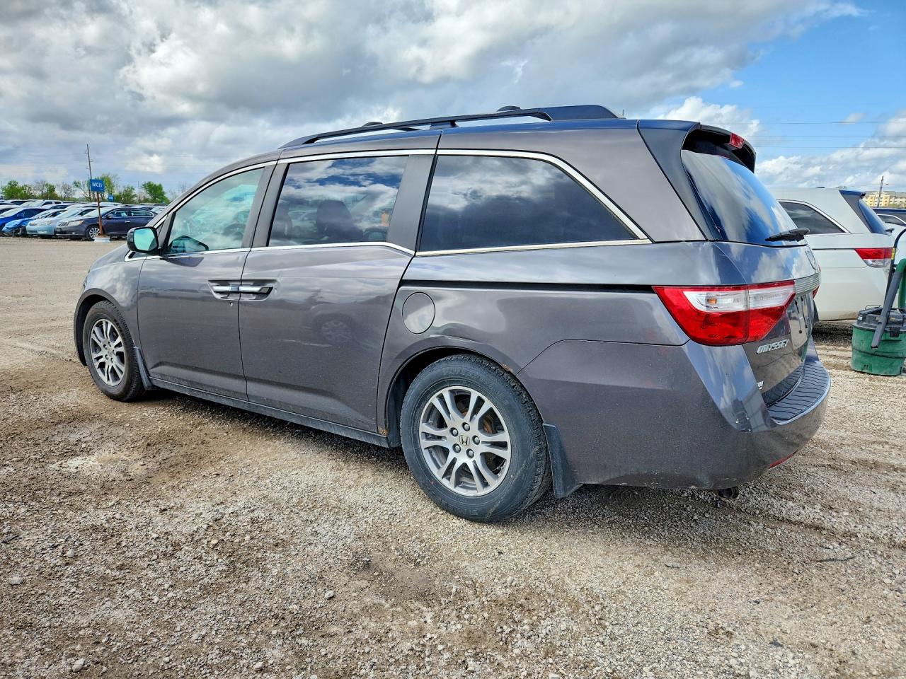 2011 Honda Odyssey Ex Gray vin: 5FNRL5H48BB081904