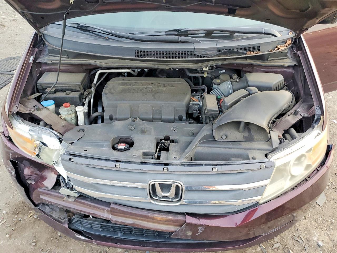 2011 Honda Odyssey Ex Burgundy vin: 5FNRL5H48BB093521