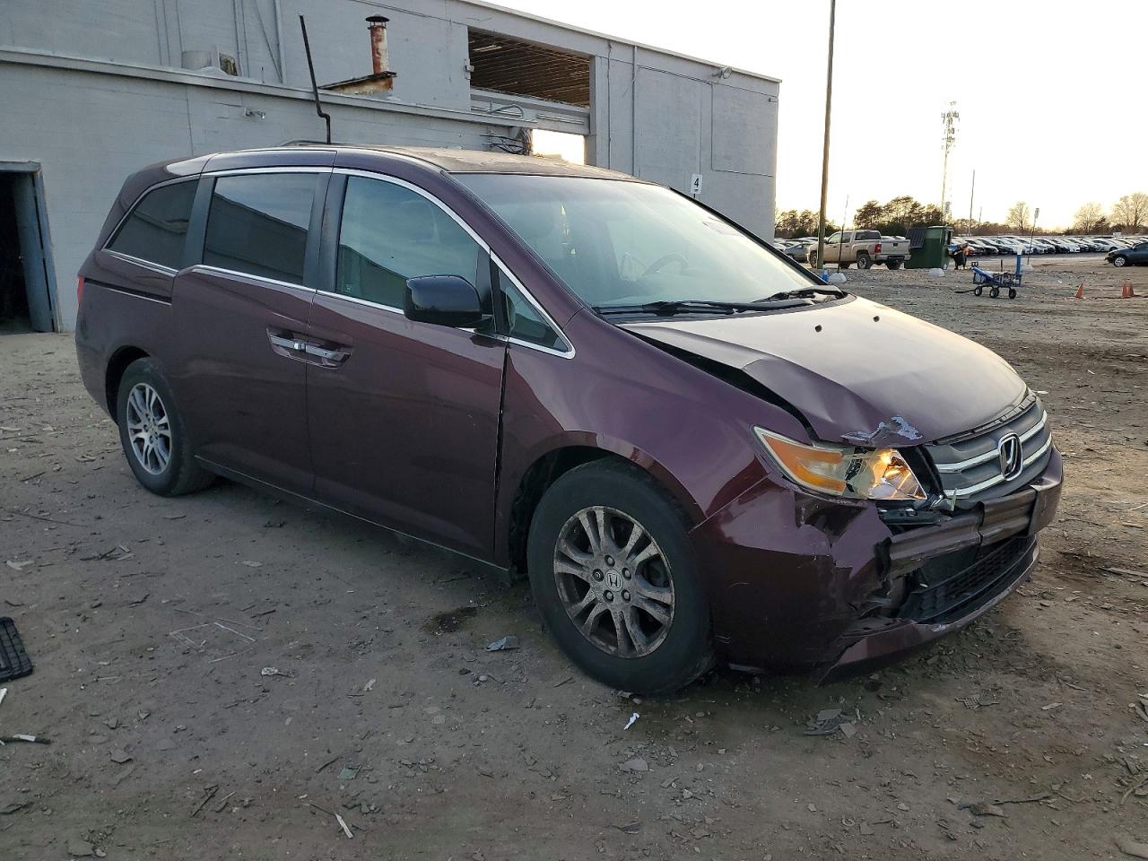 2011 Honda Odyssey Ex Burgundy vin: 5FNRL5H48BB093521