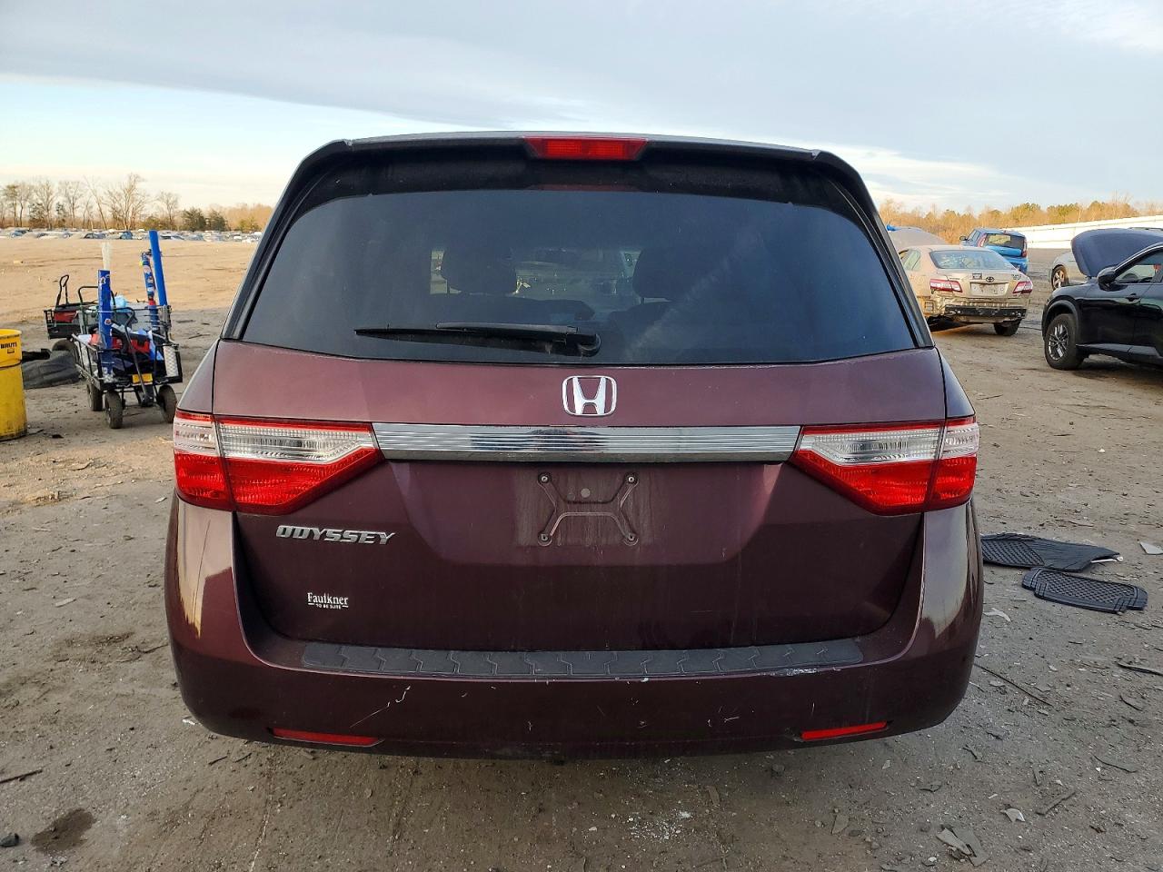 2011 Honda Odyssey Ex Burgundy vin: 5FNRL5H48BB093521