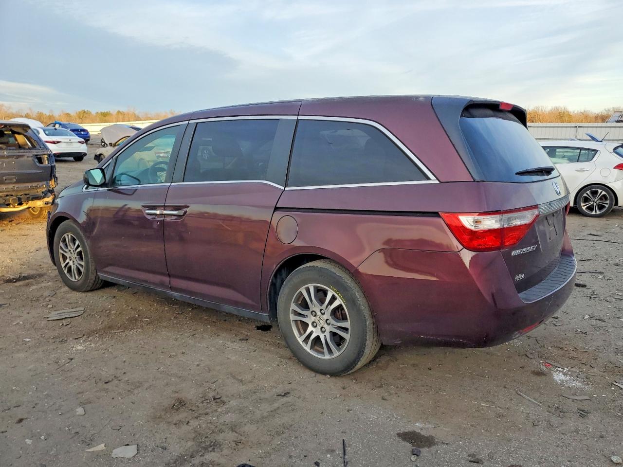 2011 Honda Odyssey Ex Burgundy vin: 5FNRL5H48BB093521