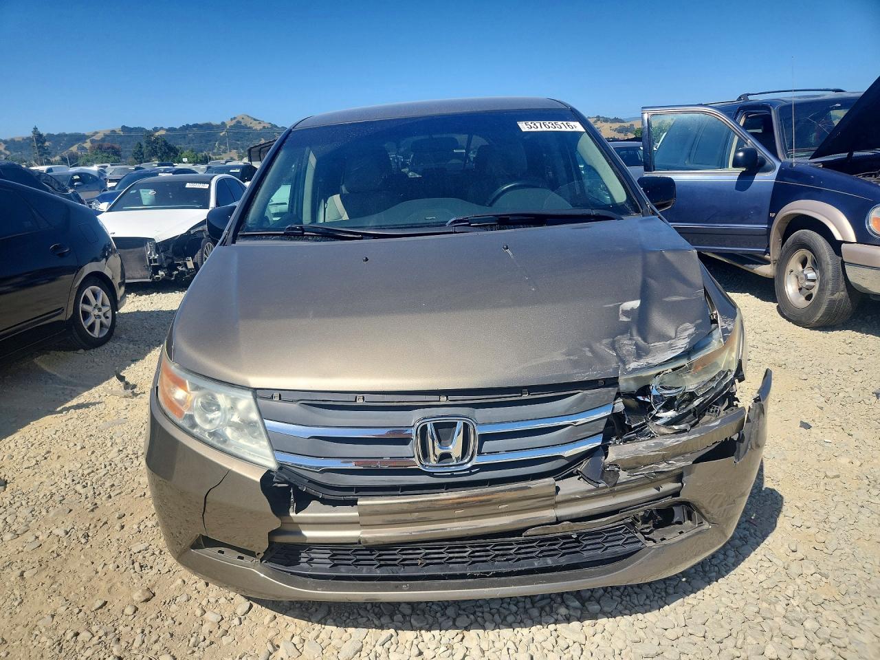 2012 Honda Odyssey Ex Tan vin: 5FNRL5H48CB008890