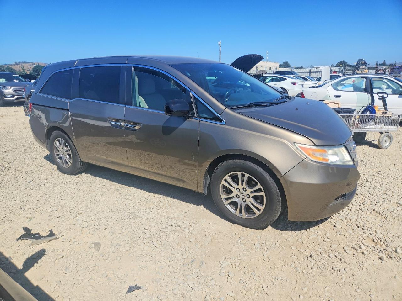 2012 Honda Odyssey Ex Tan vin: 5FNRL5H48CB008890