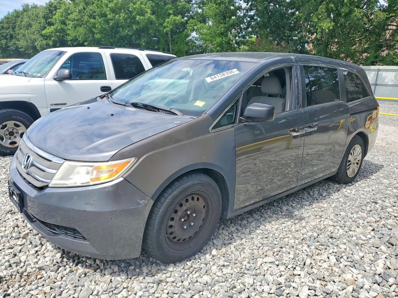 2012 Honda Odyssey Ex Gray vin: 5FNRL5H48CB038939