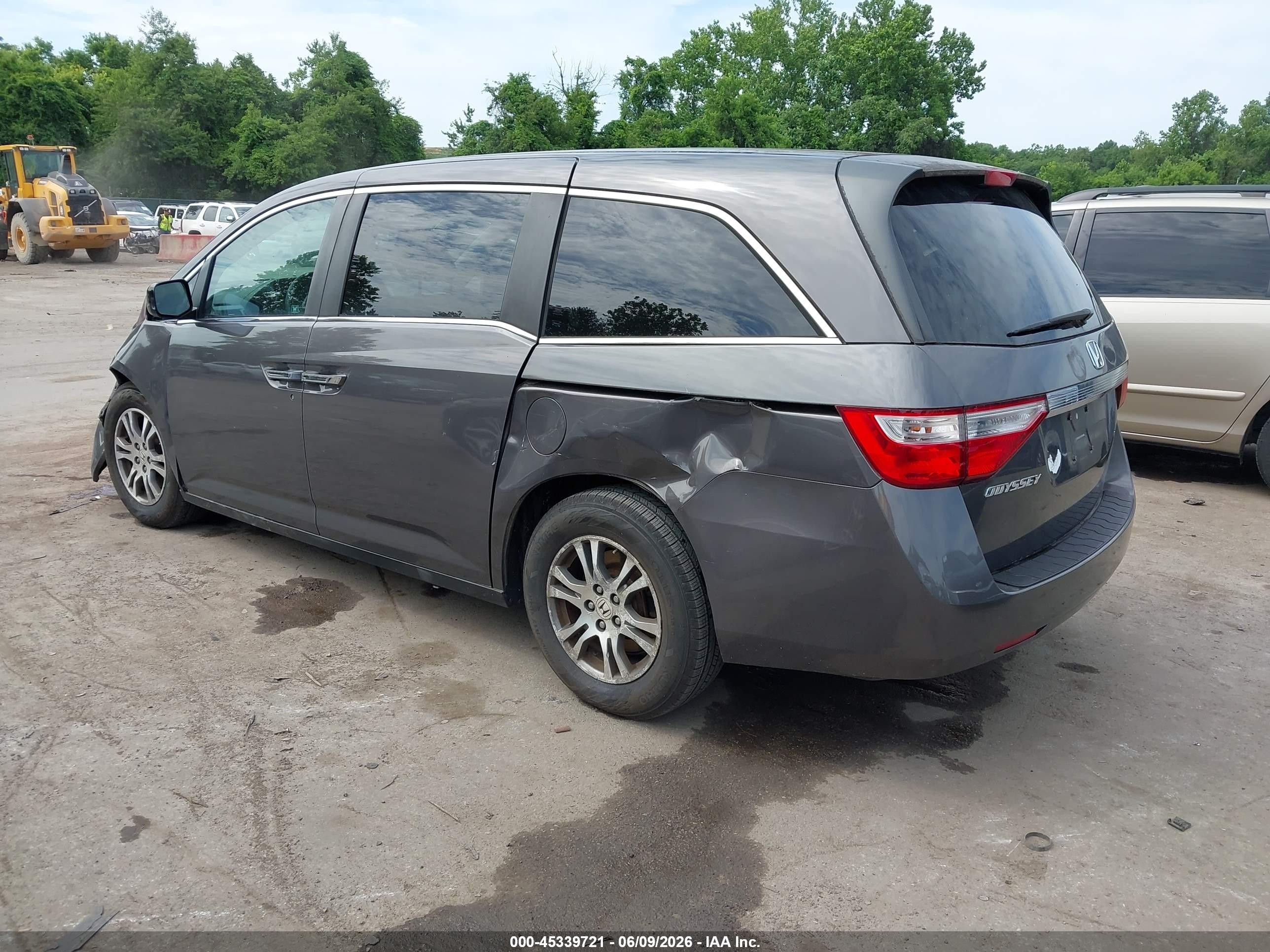 2012 Honda Odyssey Ex Gray vin: 5FNRL5H48CB071181