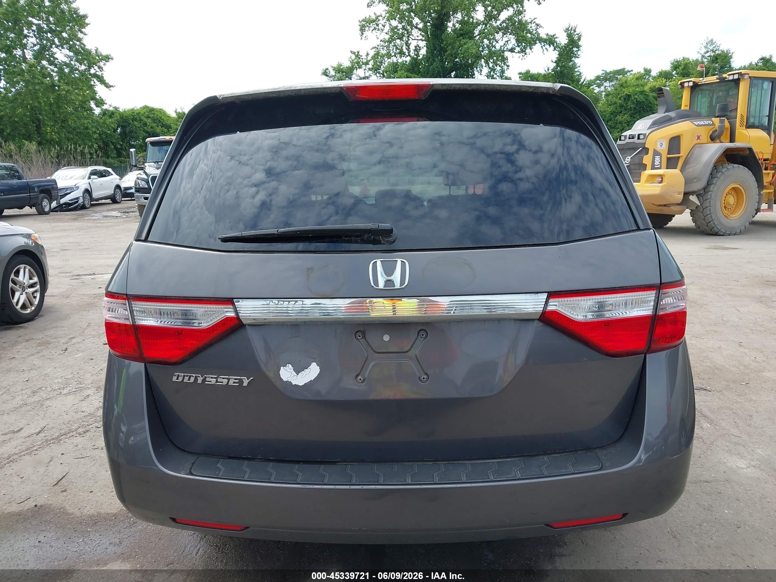 2012 Honda Odyssey Ex Gray vin: 5FNRL5H48CB071181