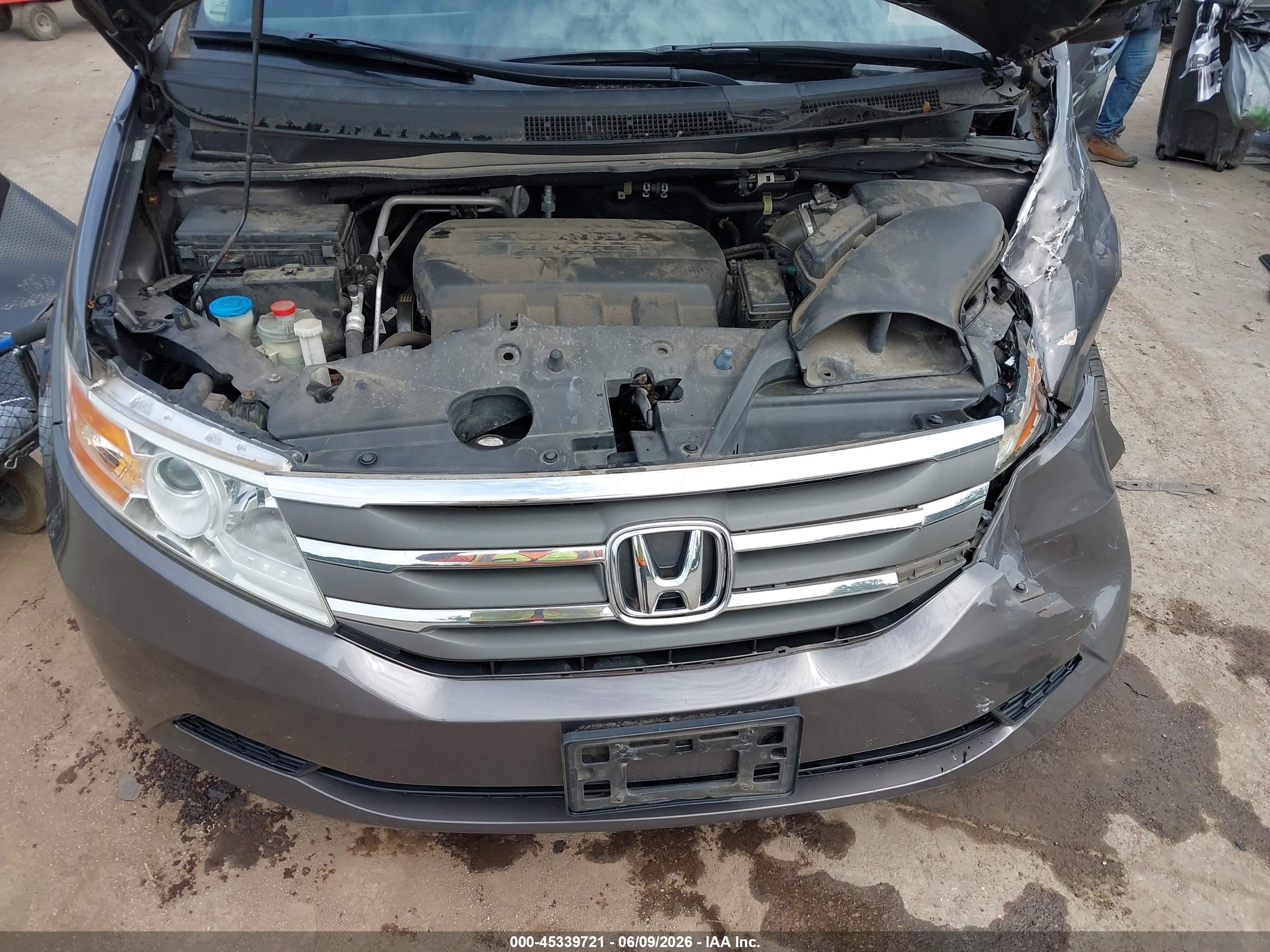 2012 Honda Odyssey Ex Gray vin: 5FNRL5H48CB071181