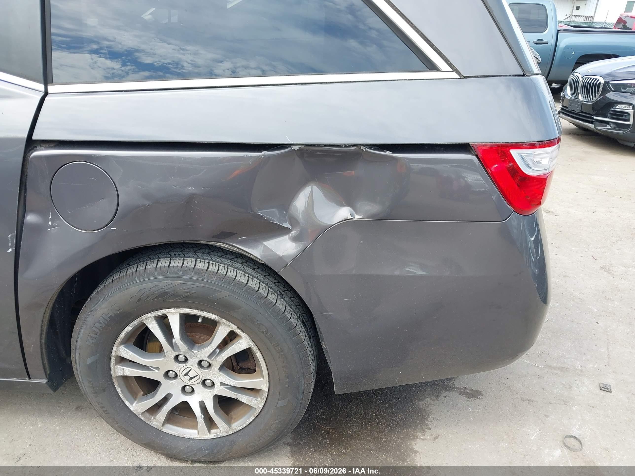 2012 Honda Odyssey Ex Gray vin: 5FNRL5H48CB071181