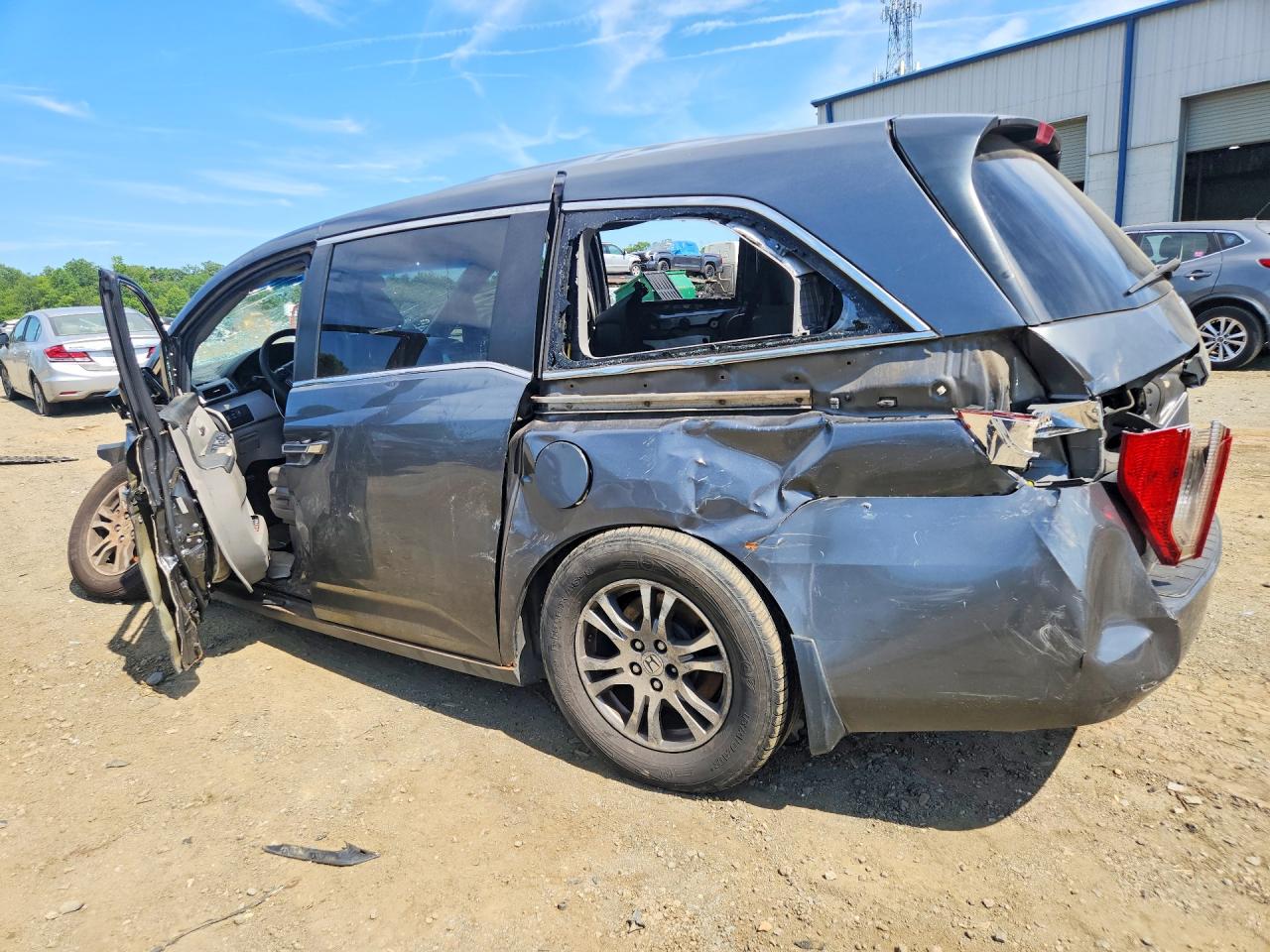 2012 Honda Odyssey Ex Gray vin: 5FNRL5H48CB085937
