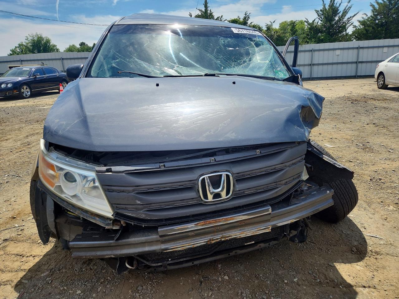 2012 Honda Odyssey Ex Gray vin: 5FNRL5H48CB085937
