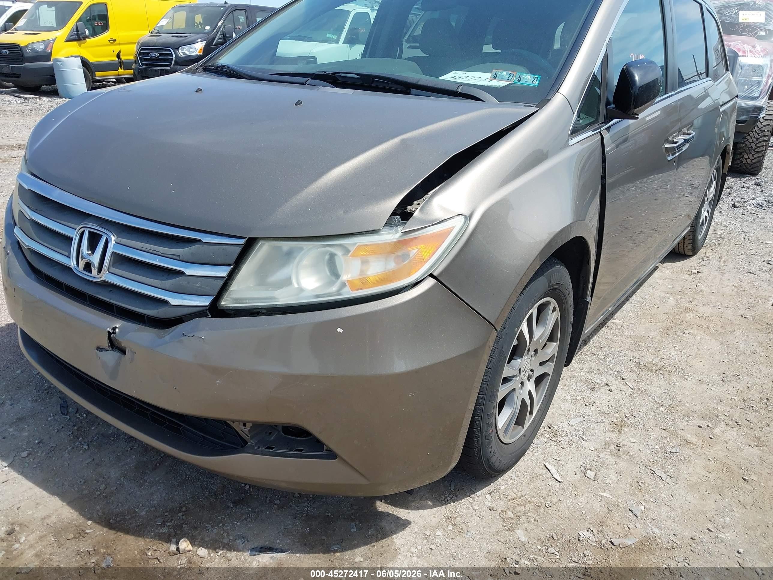 2012 Honda Odyssey Ex Золотой vin: 5FNRL5H48CB106768