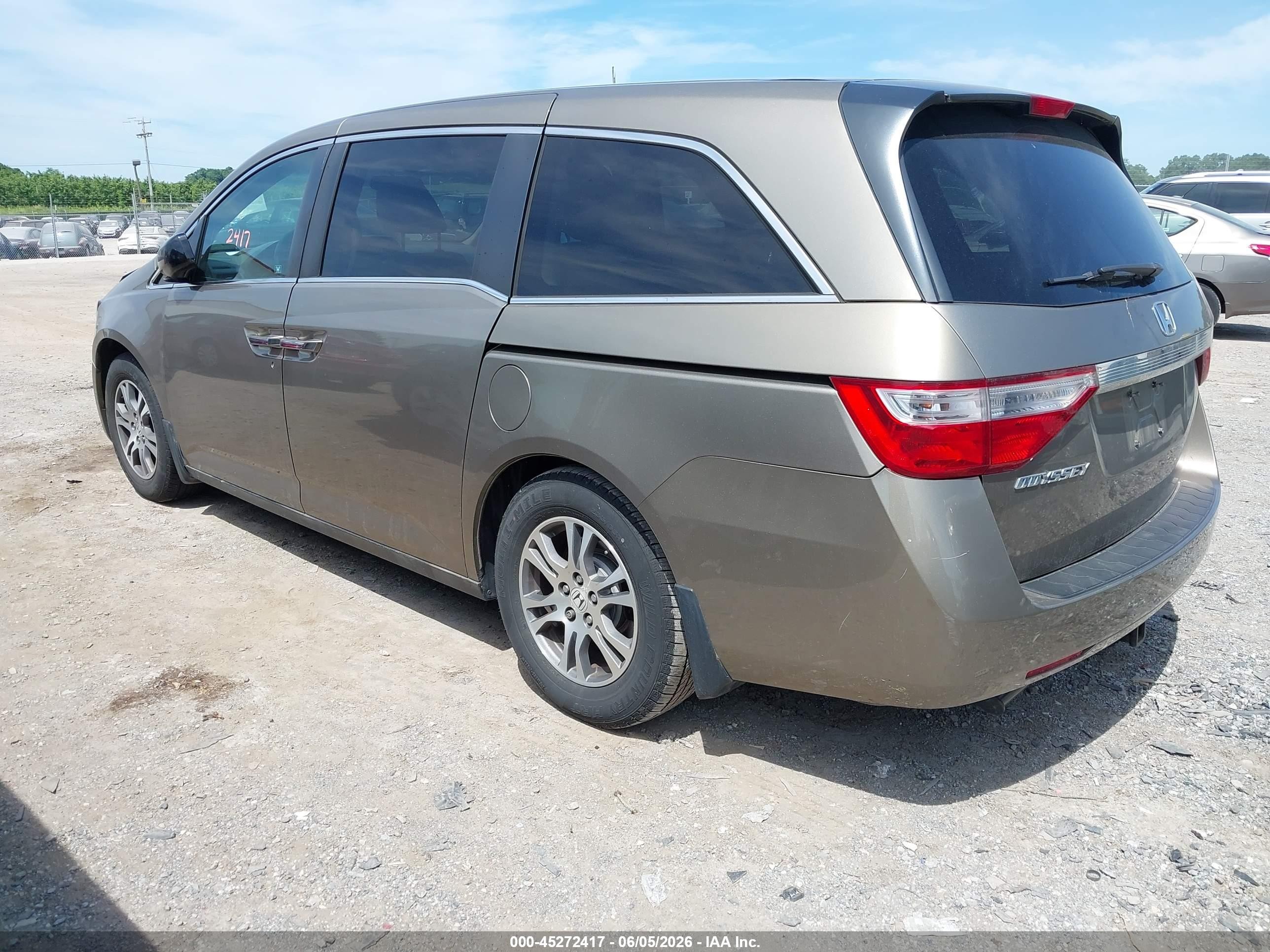 2012 Honda Odyssey Ex Золотой vin: 5FNRL5H48CB106768