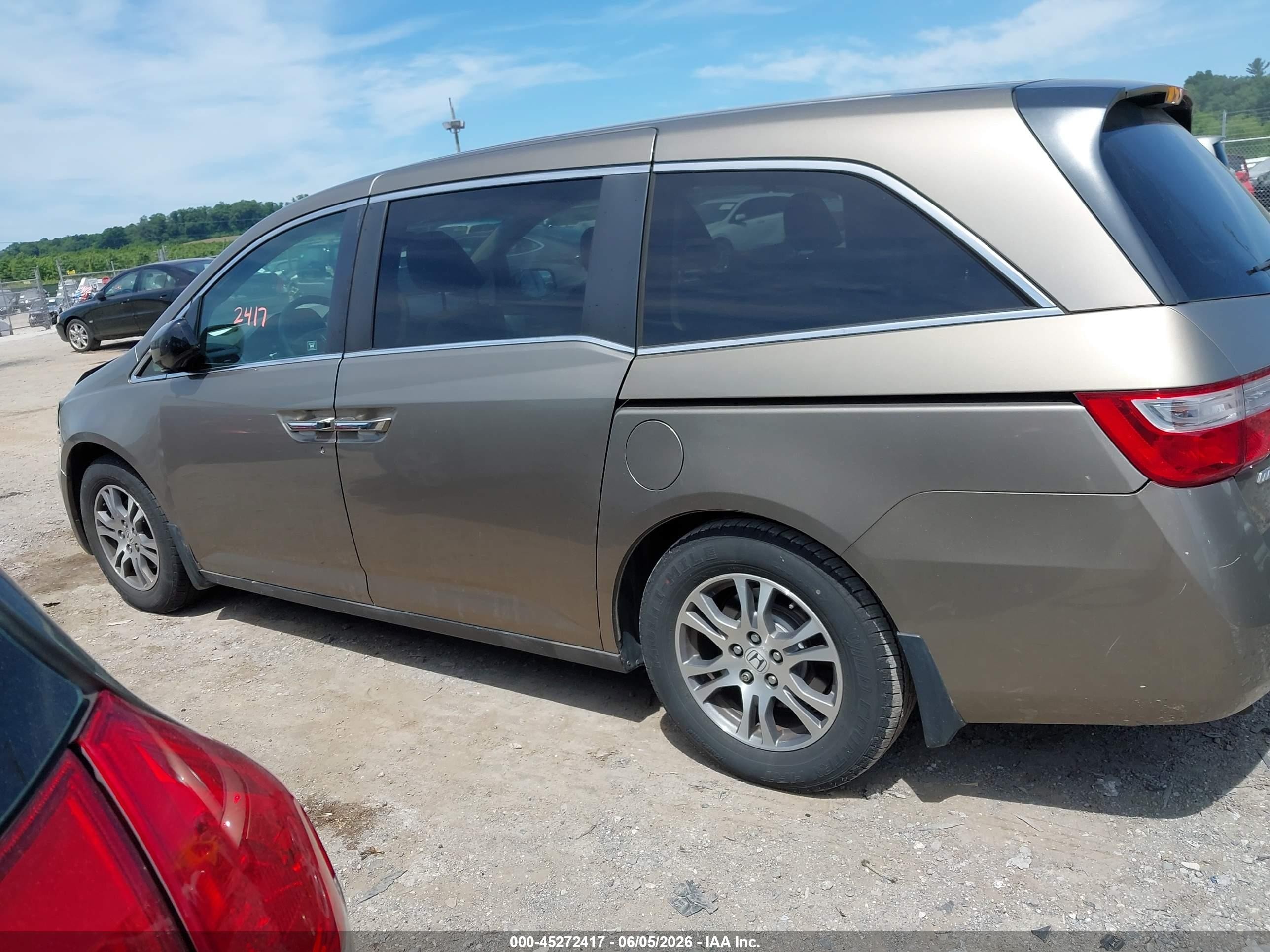 2012 Honda Odyssey Ex Золотой vin: 5FNRL5H48CB106768