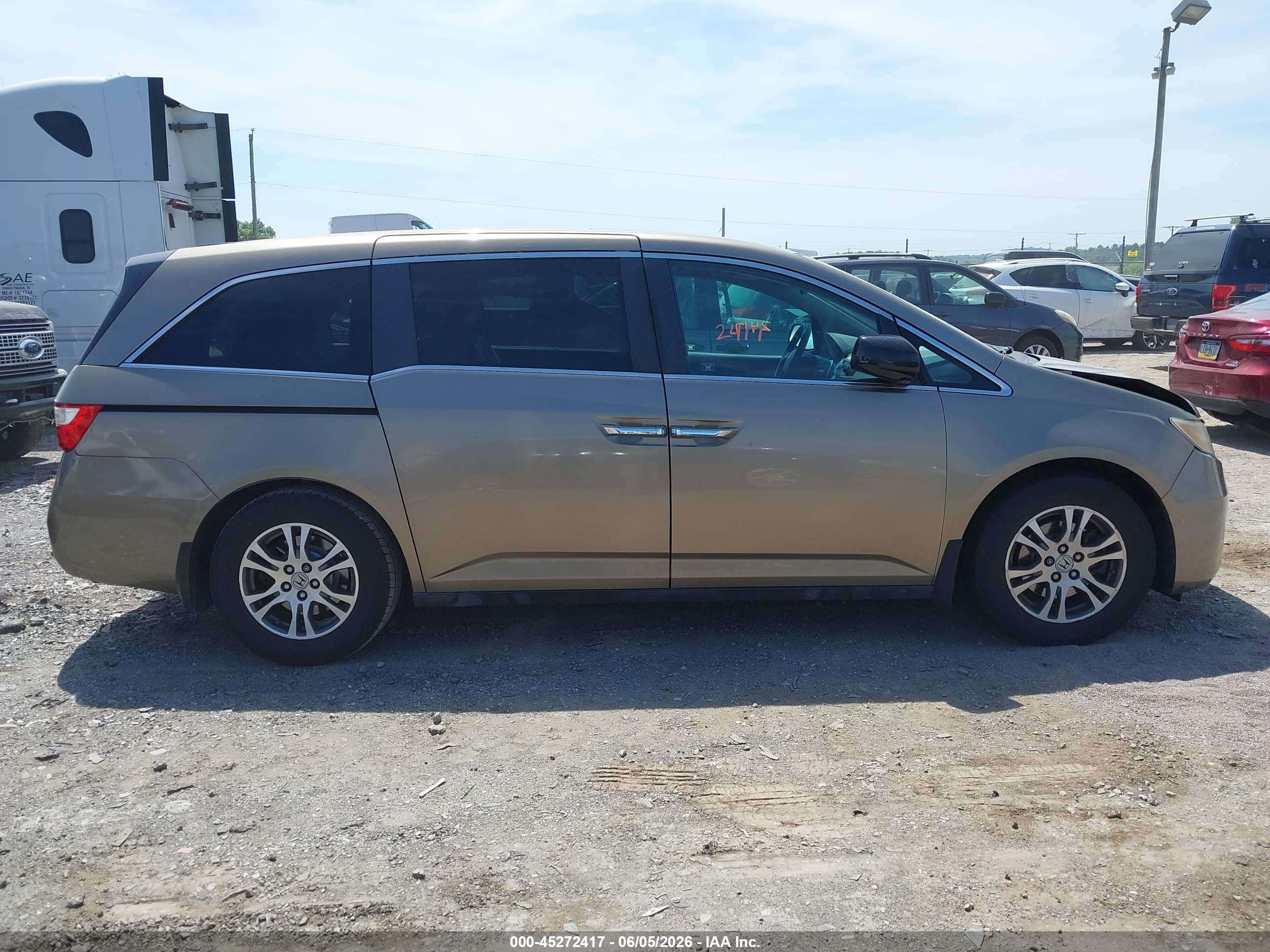2012 Honda Odyssey Ex Золотой vin: 5FNRL5H48CB106768