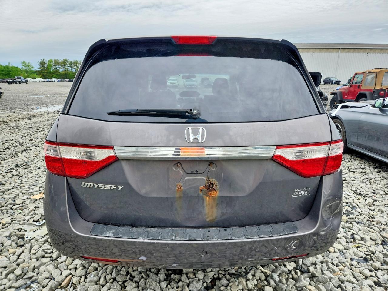2012 Honda Odyssey Ex Gray vin: 5FNRL5H48CB118578