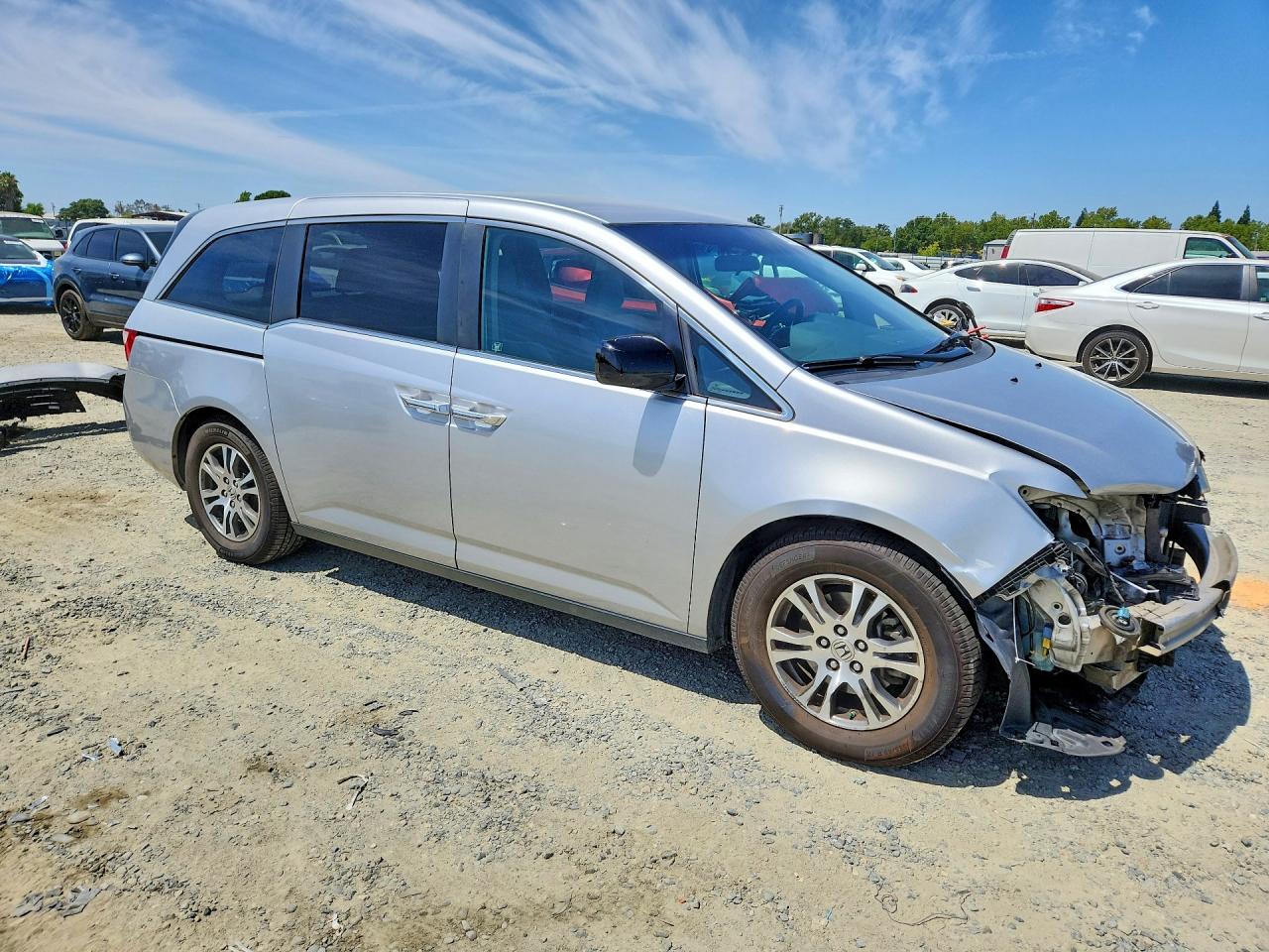 2012 Honda Odyssey Ex Silver vin: 5FNRL5H48CB124266